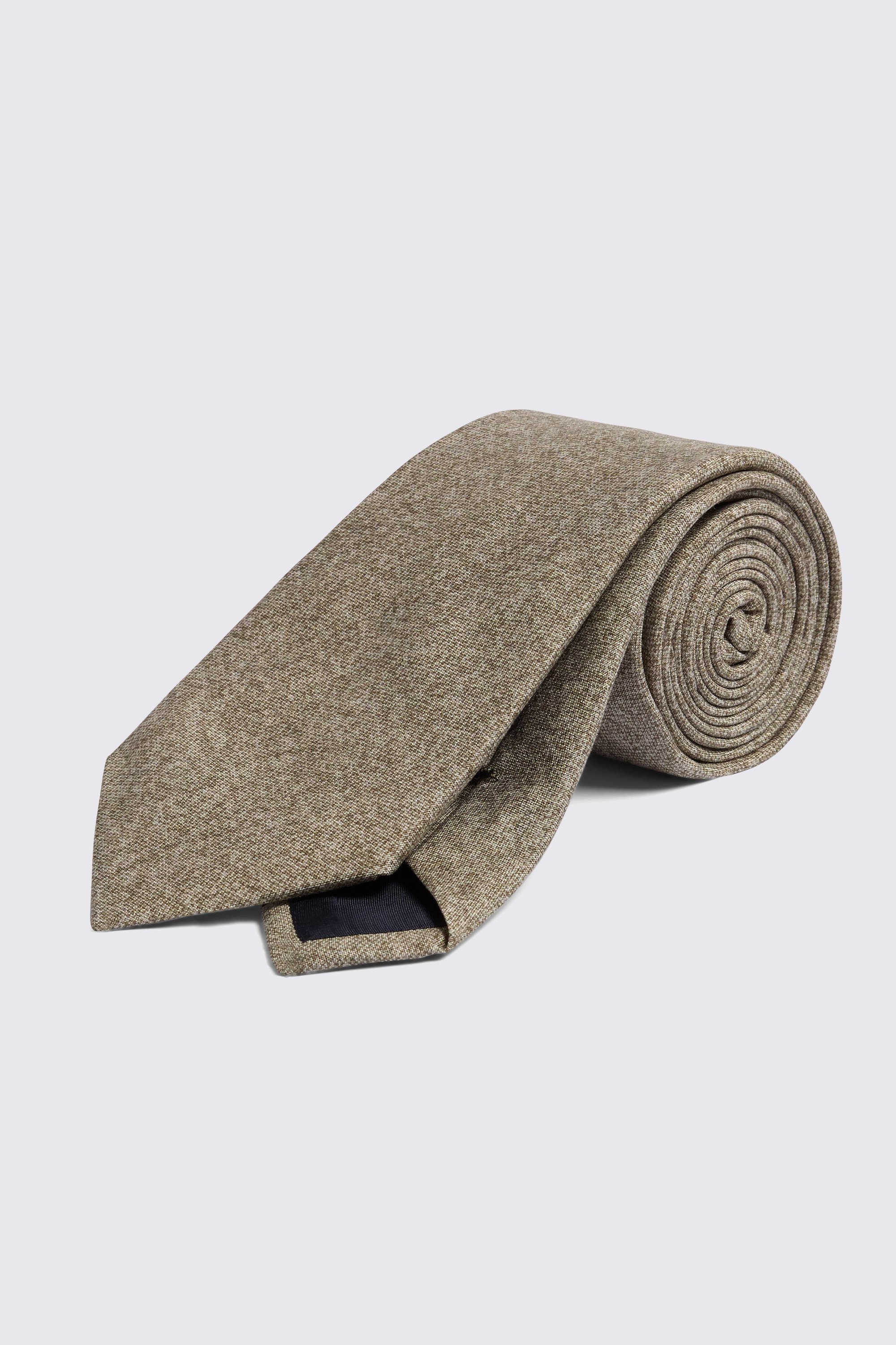 Bottinelli Light Sage Silk Semi-Plain Tie
