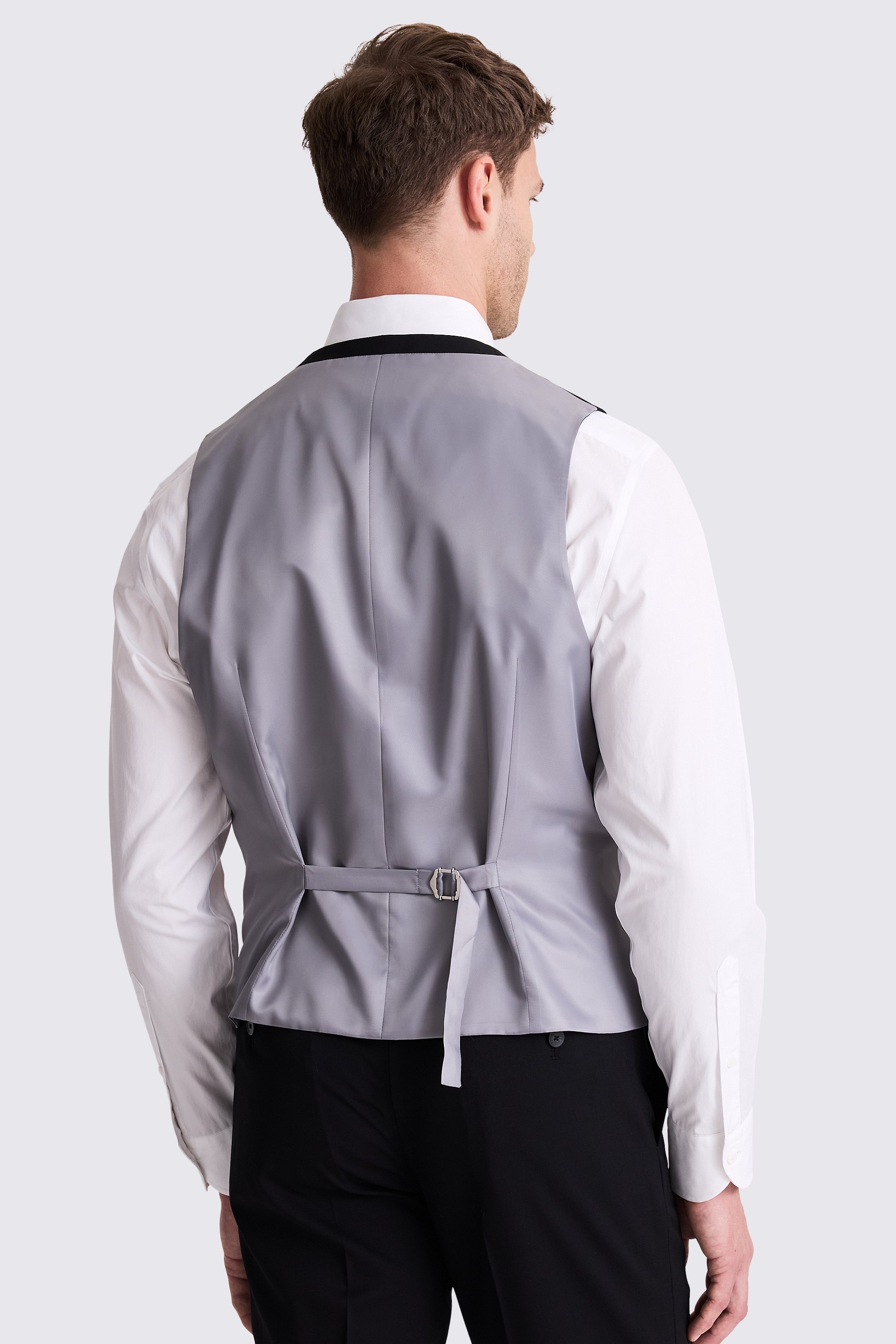 Ted Baker Tailored Fit Black Twill Vest
