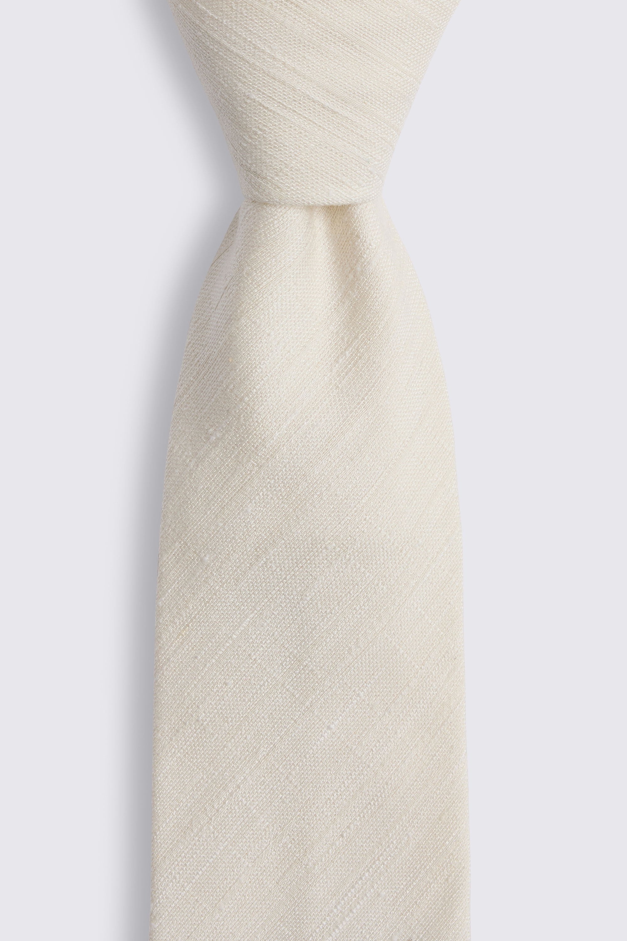 Bottinelli Ecru Slub Textured Tie