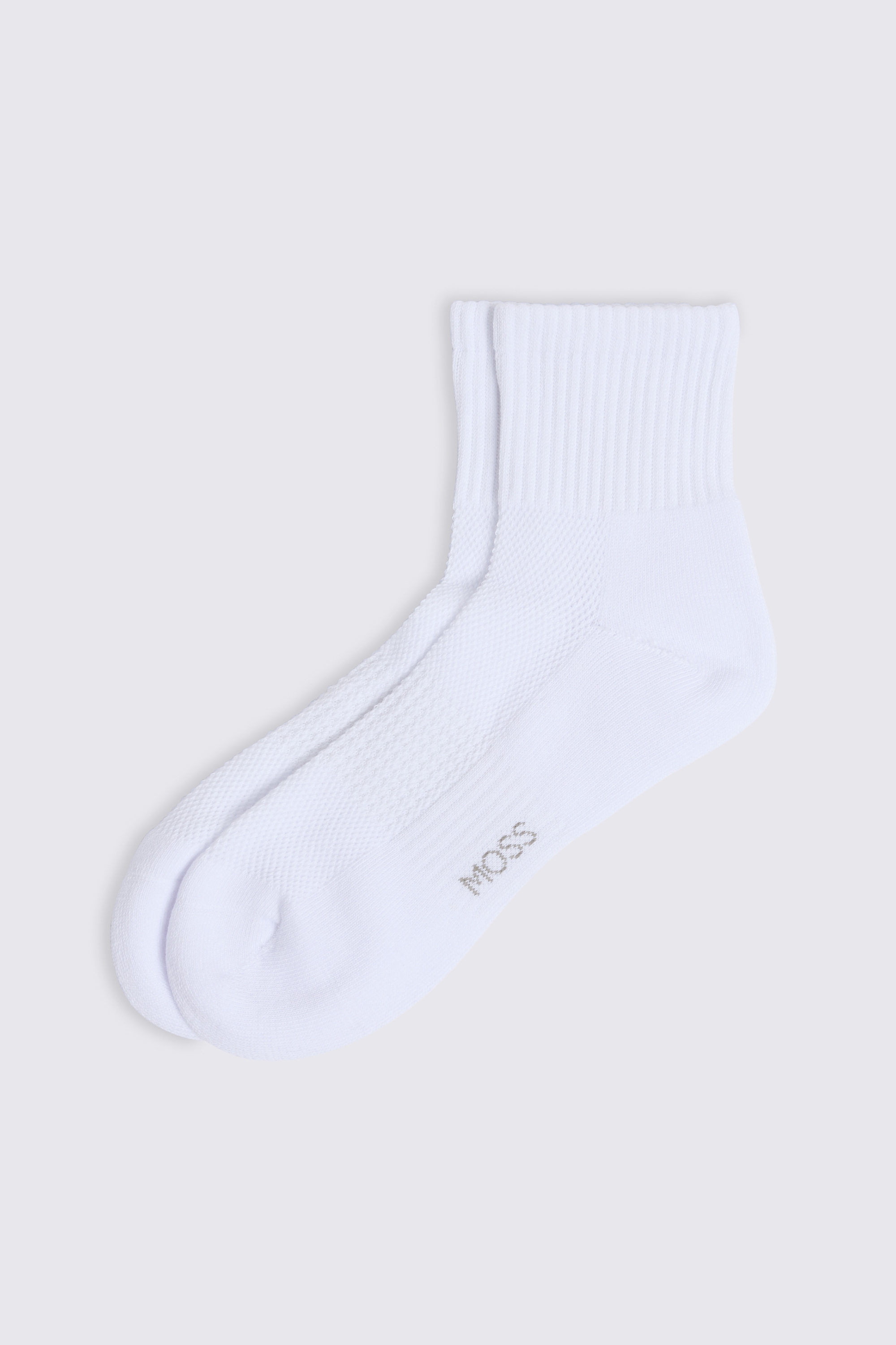 White Half Ankle Socks