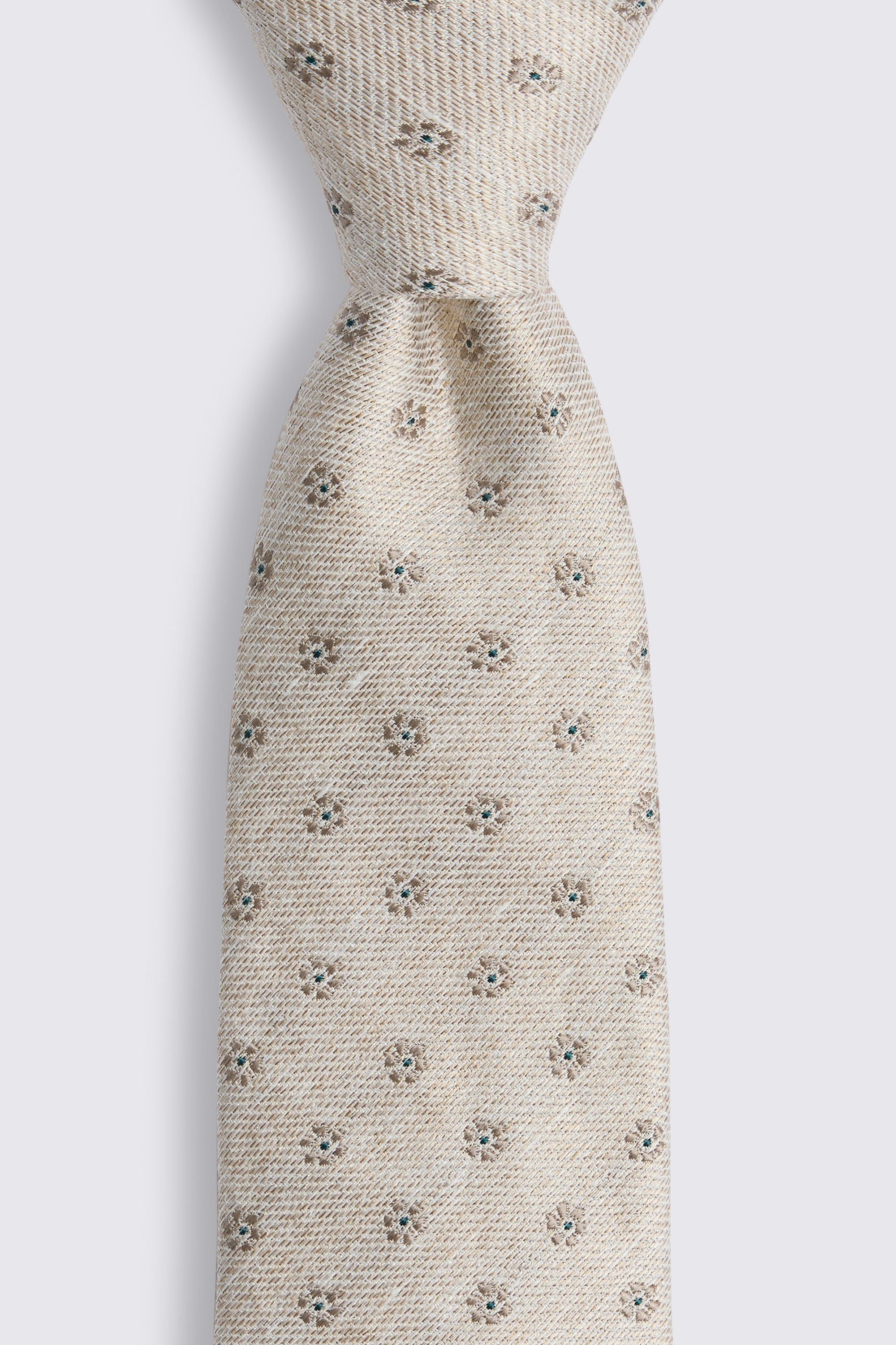 Italian Neutral Medallion Tie