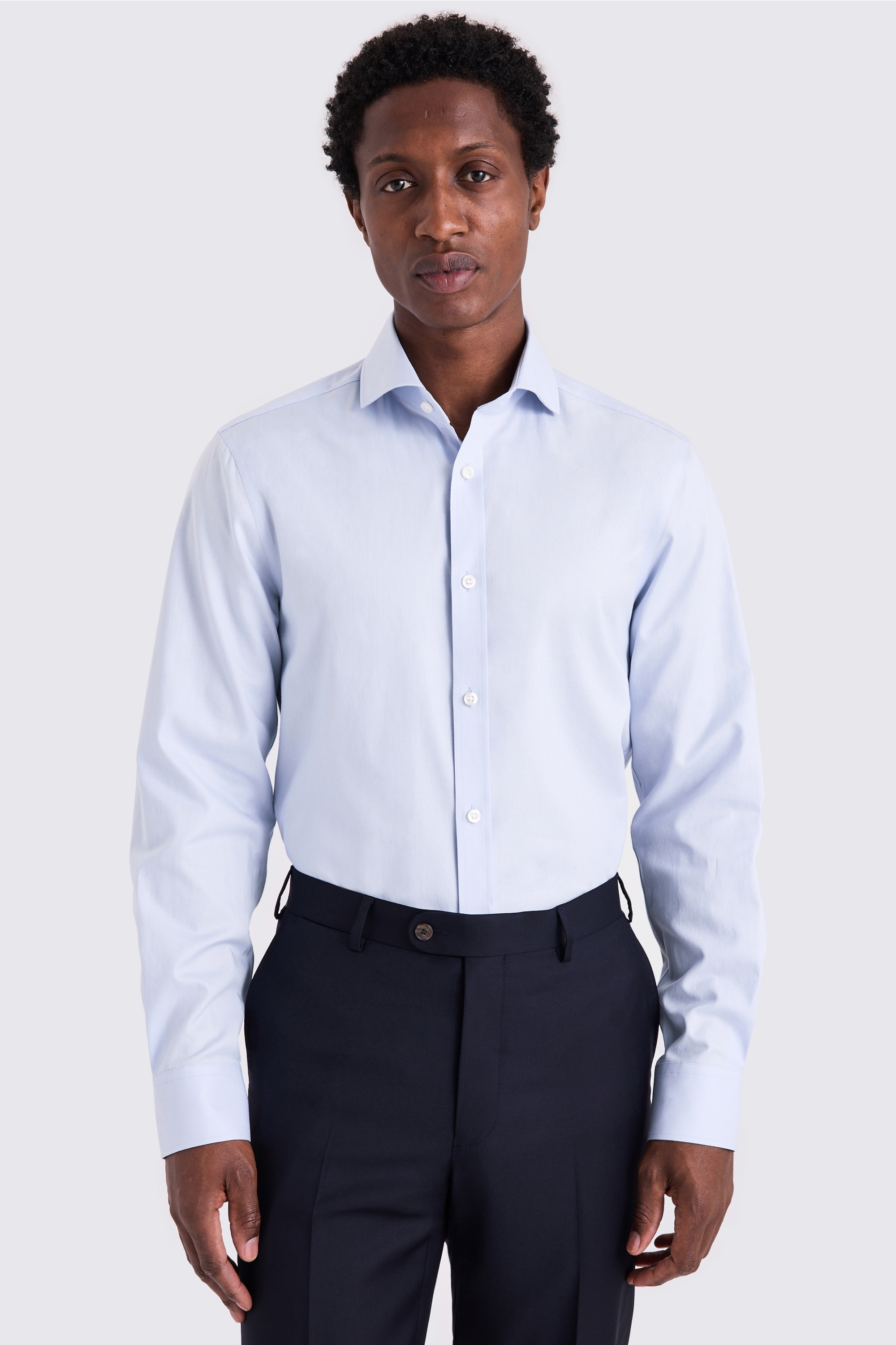 Tailored Fit Sky Dobby Shirt