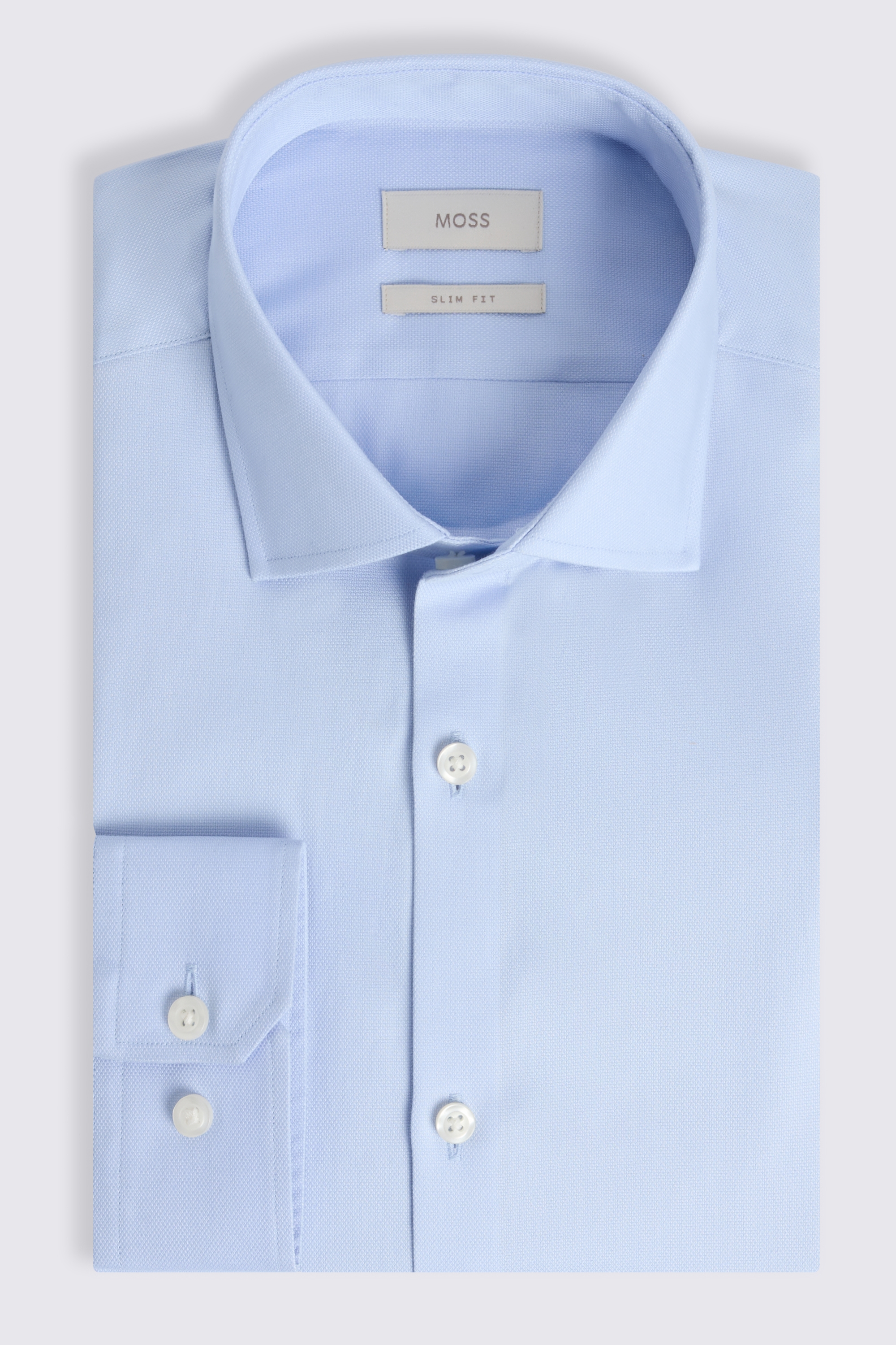 Slim Fit Sky Dobby Shirt