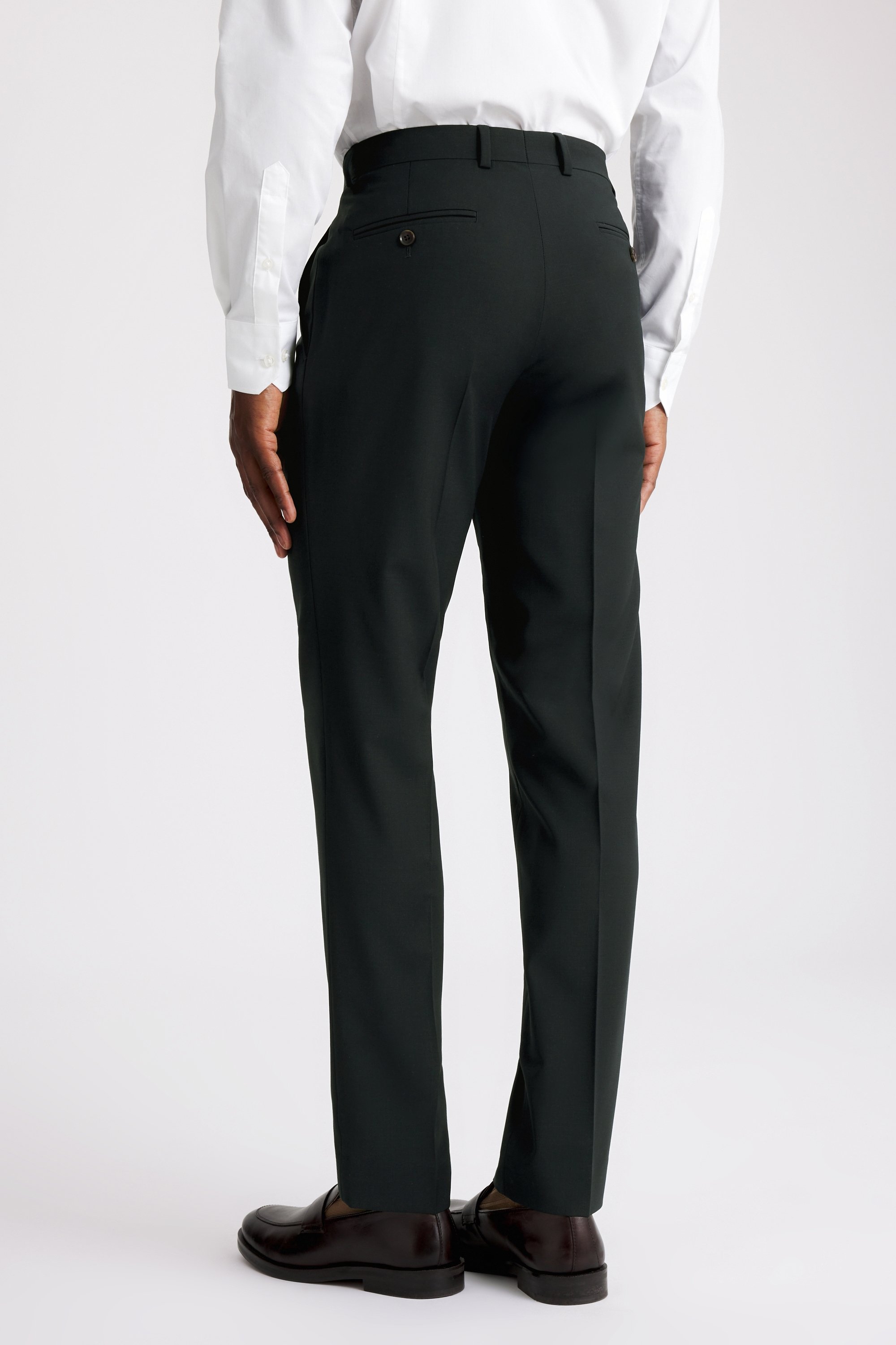 Tailored Fit Dark Teal Performance Pants