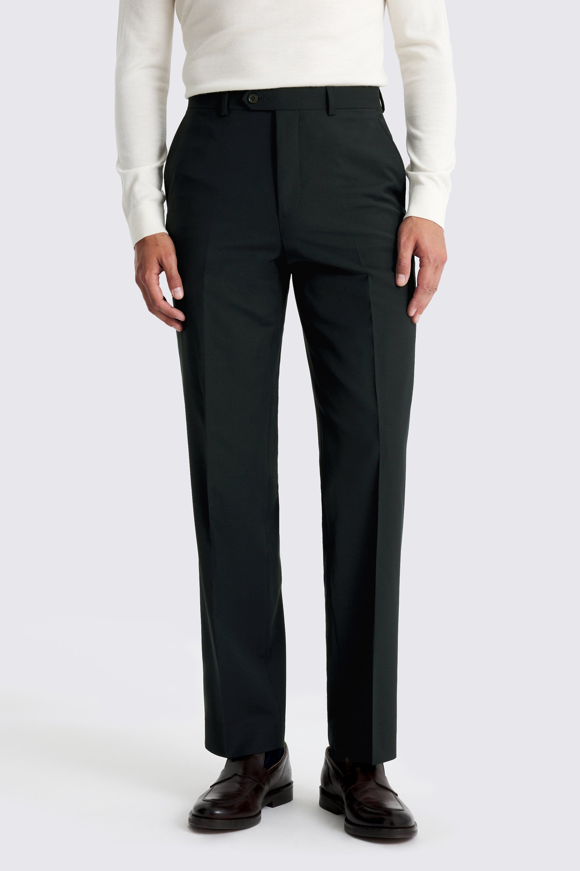 Relaxed Fit Dark Teal Pants