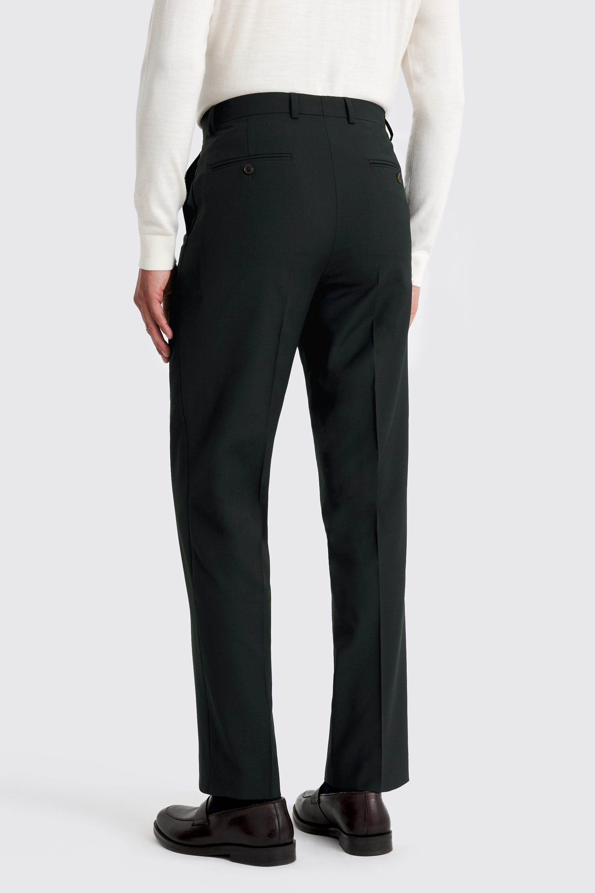 Relaxed Fit Dark Teal Pants