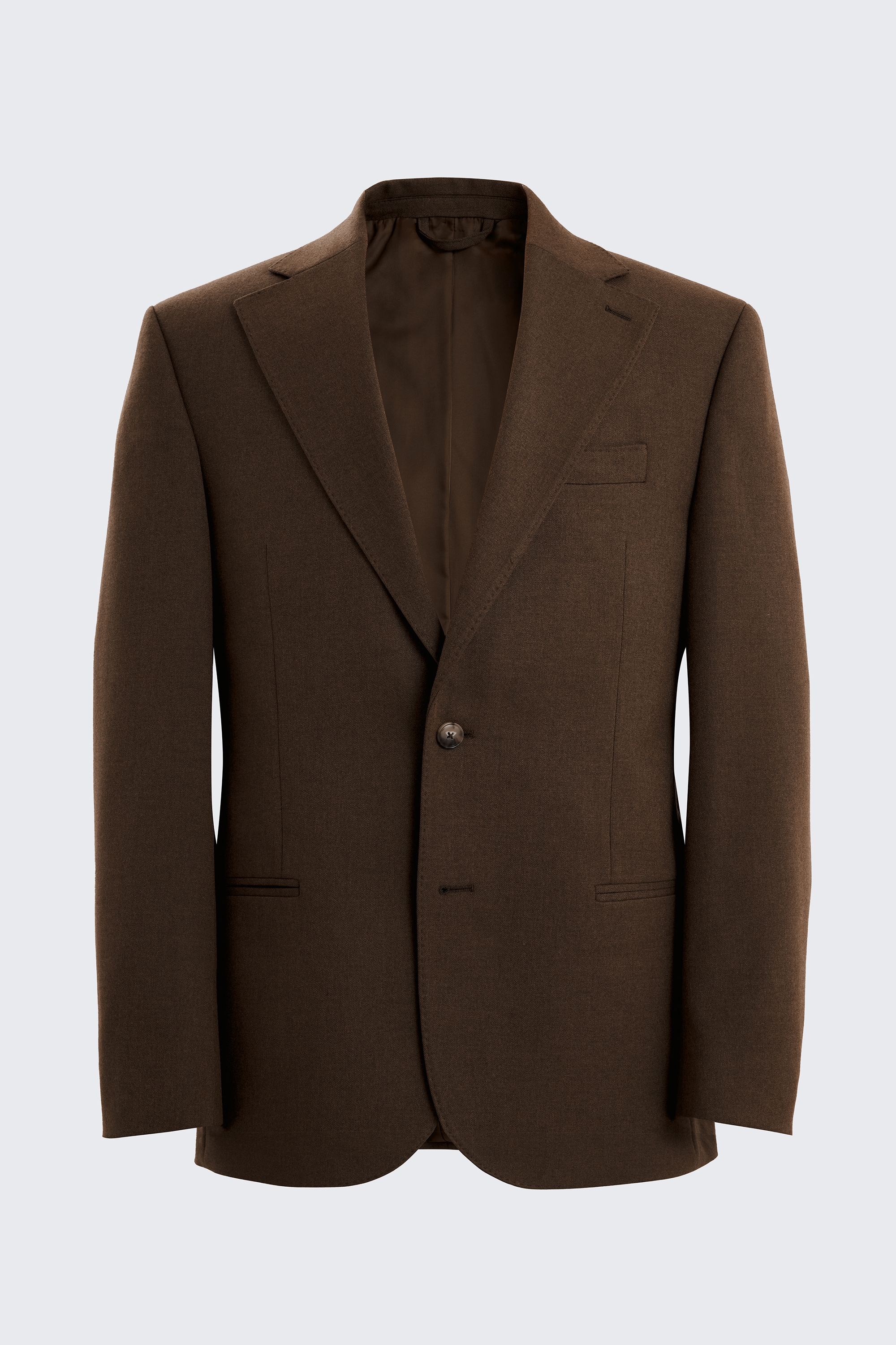 Relaxed Fit Chestnut Flannel Suit