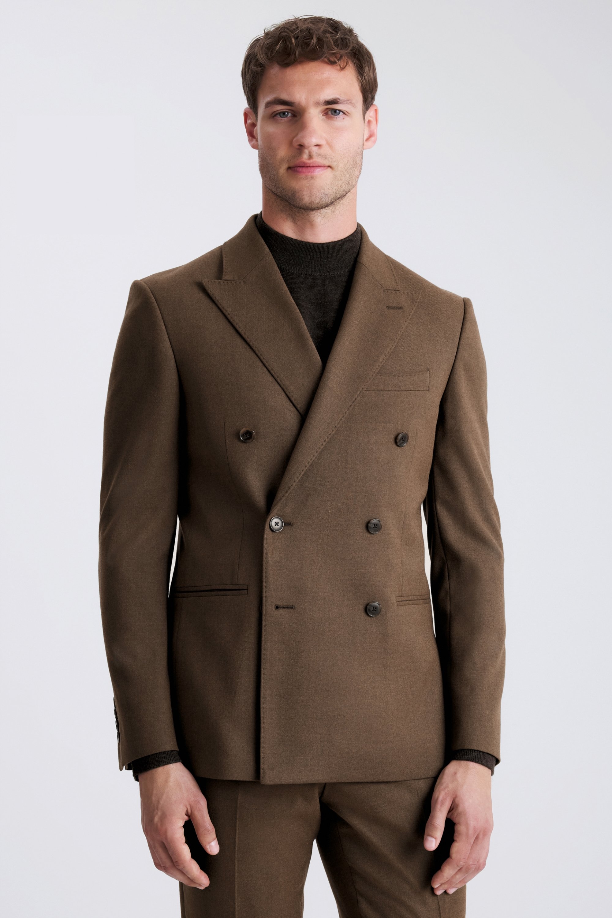 Custom Made chestnut flannel suit