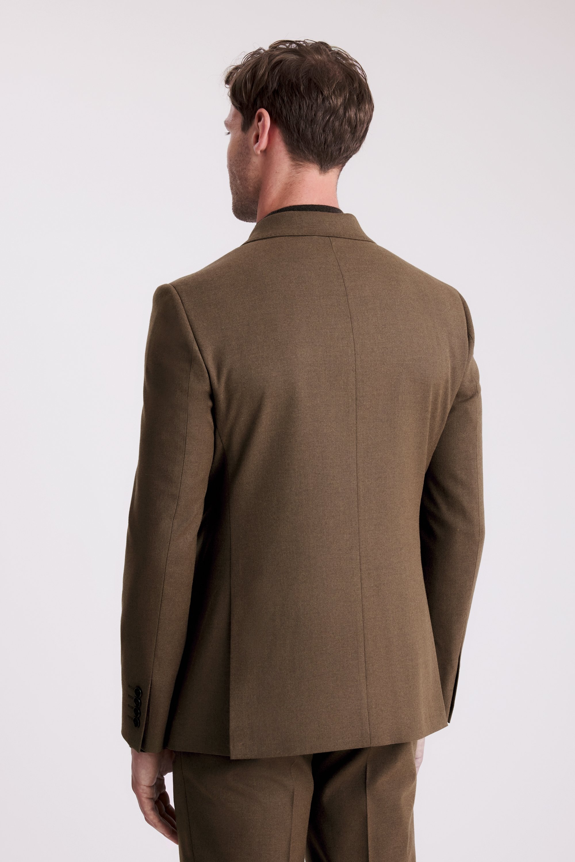 Custom Made chestnut flannel suit