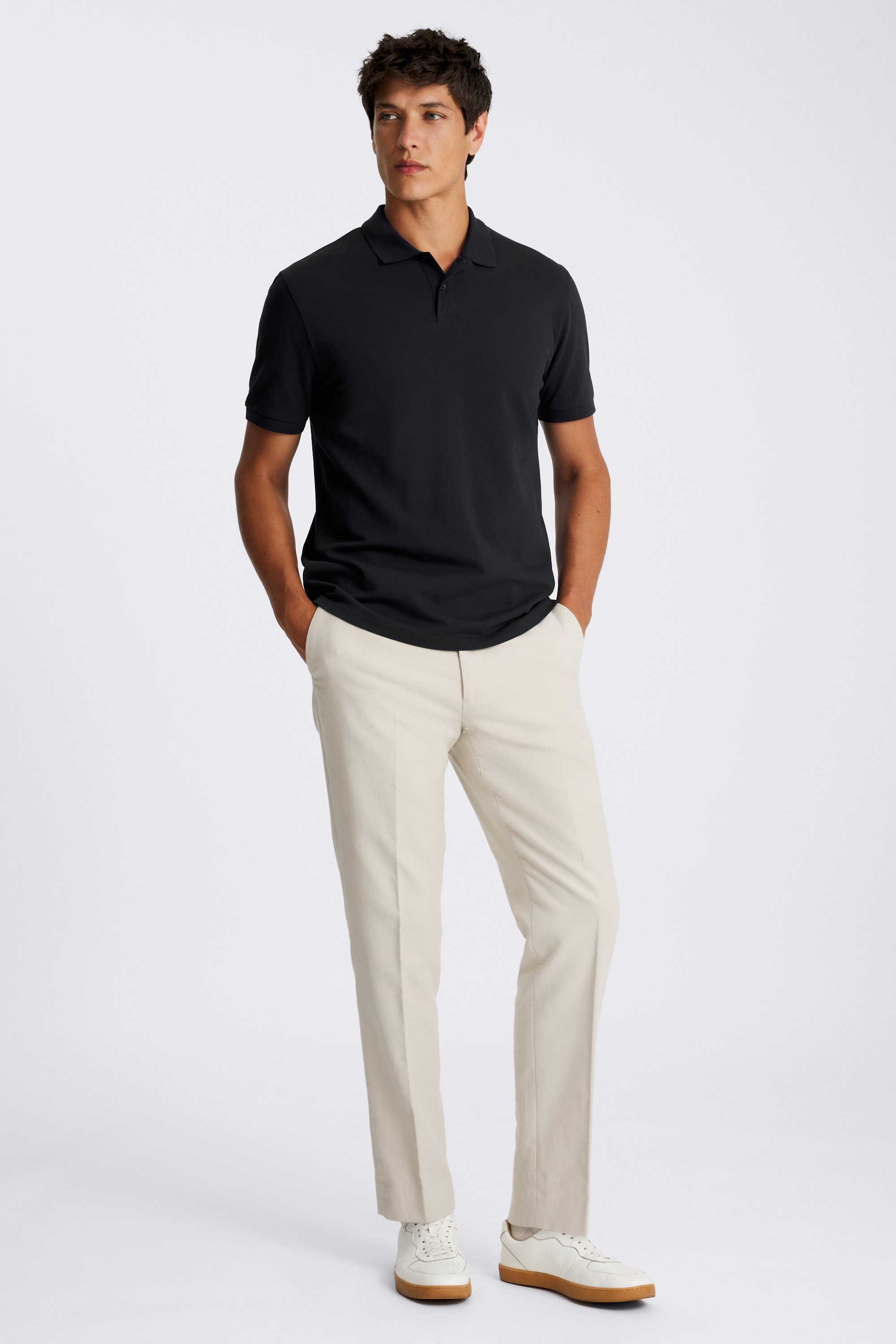 Navy Piqué Polo Shirt