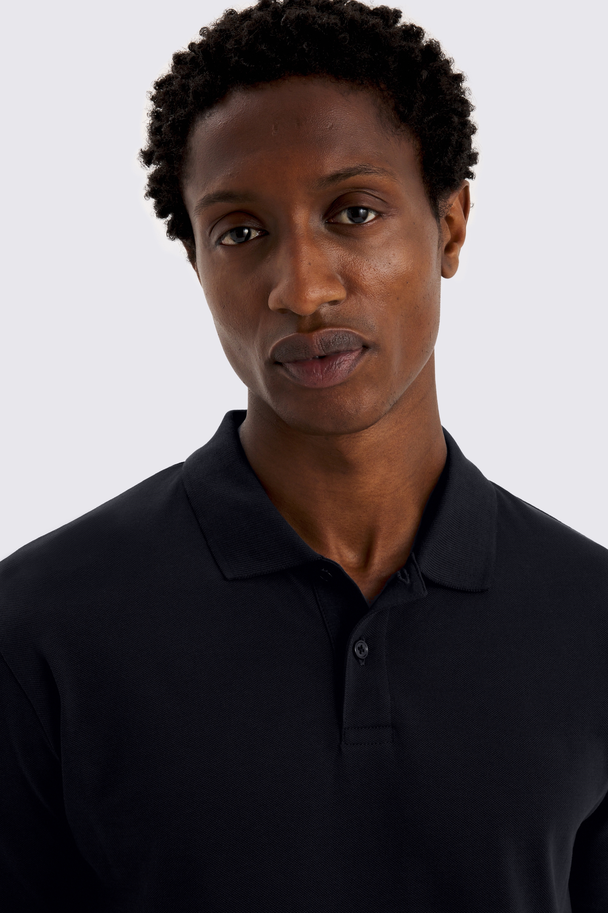 Navy Piqué Polo Shirt