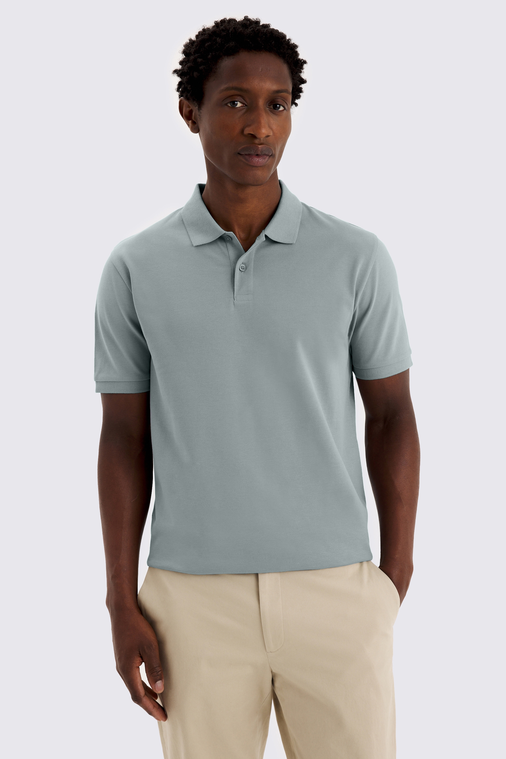 Duck Egg Piqué Polo Shirt
