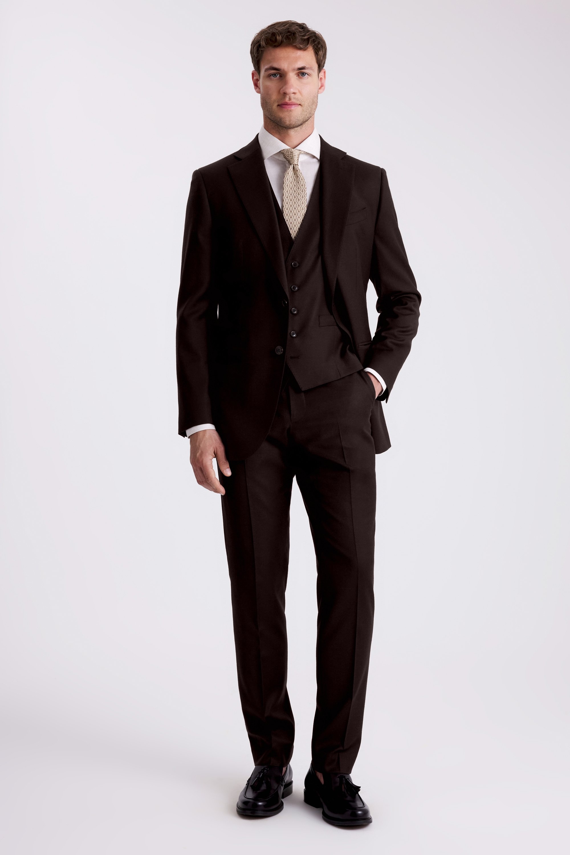 Tailored Fit Grape Performance Suit