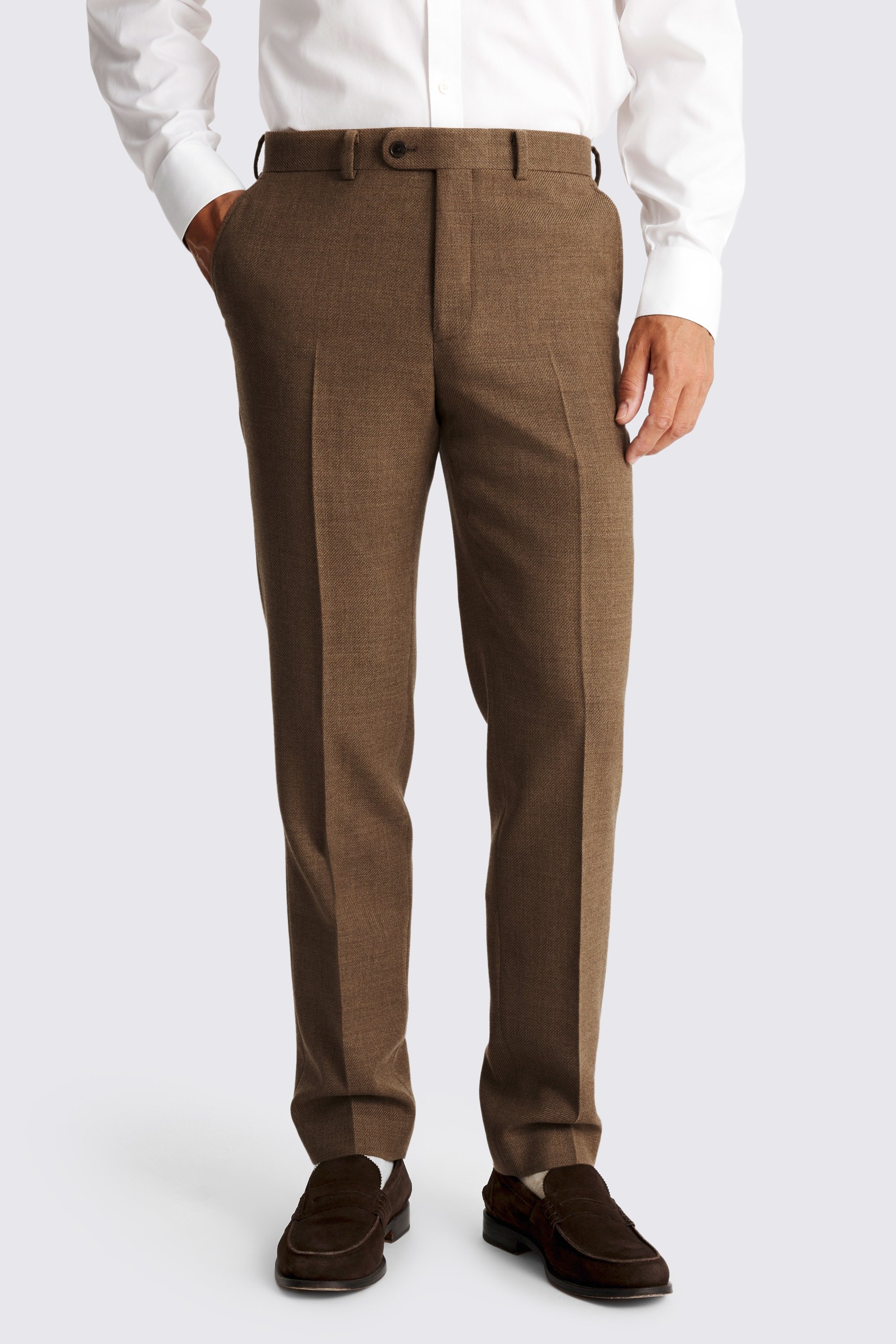 Tailored Fit Gold Twill Trousers