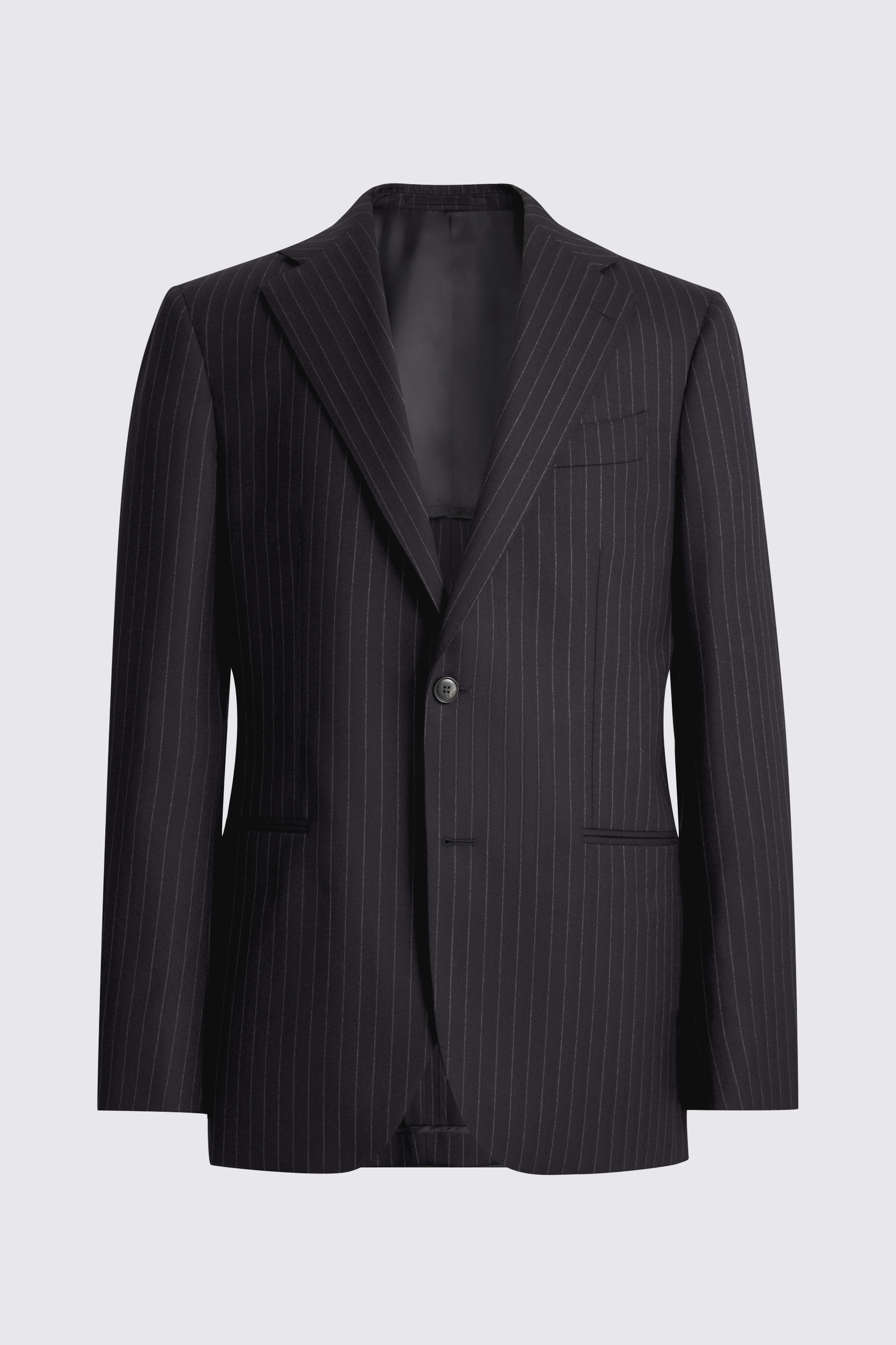 Italian Tailored Fit Navy Stripe Suit
