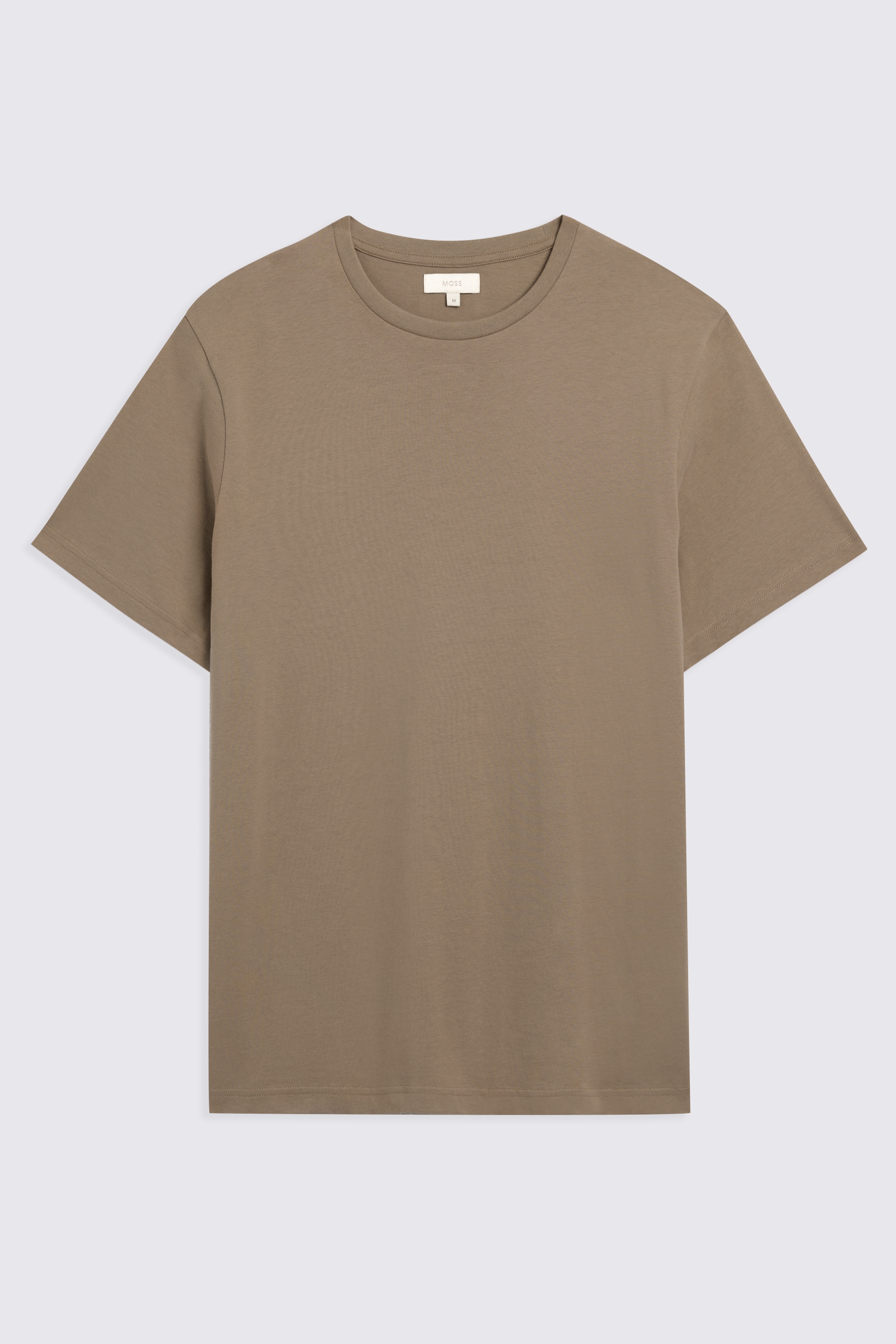 Taupe Crew-Neck T-Shirt