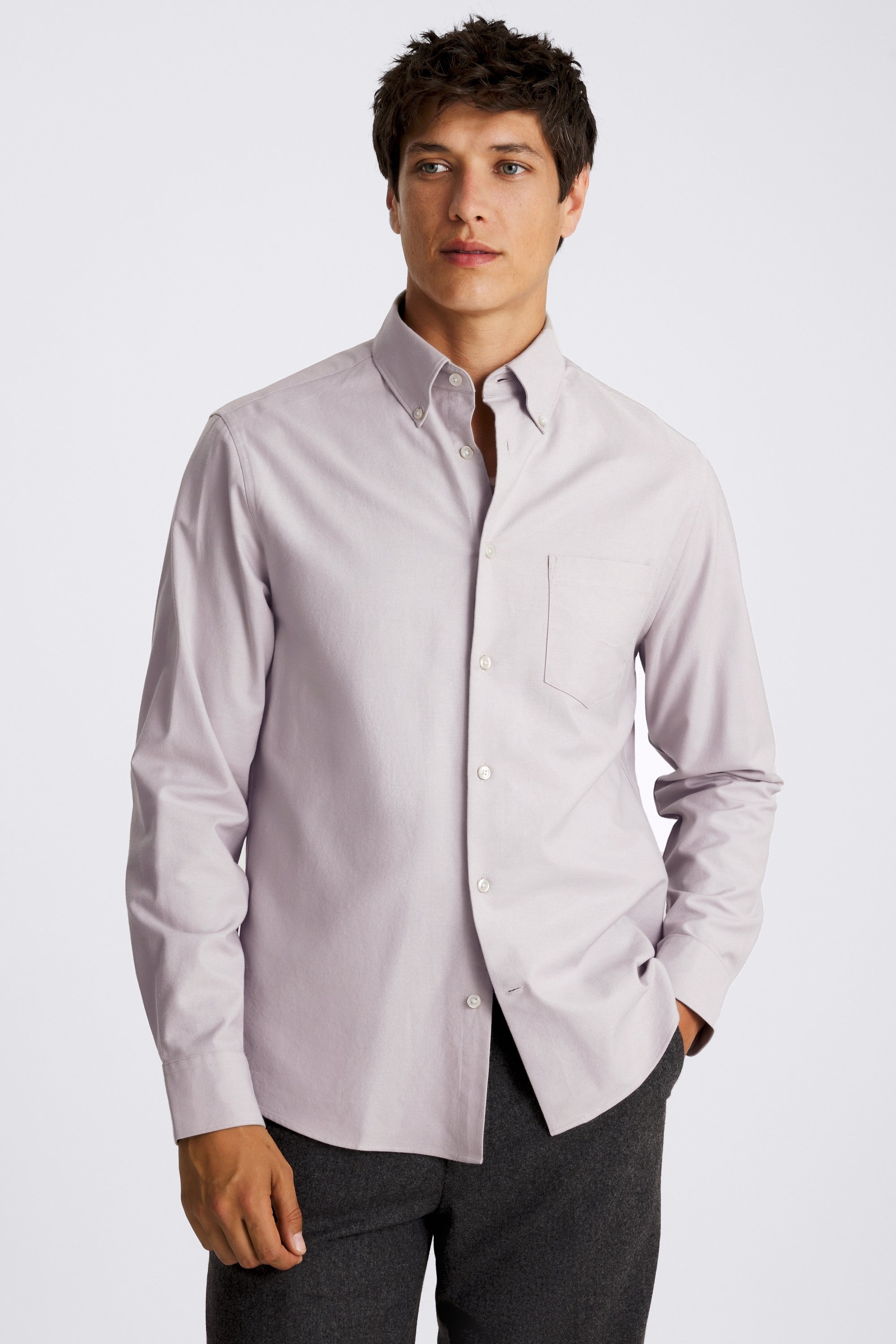 Lilac Washed Oxford Shirt
