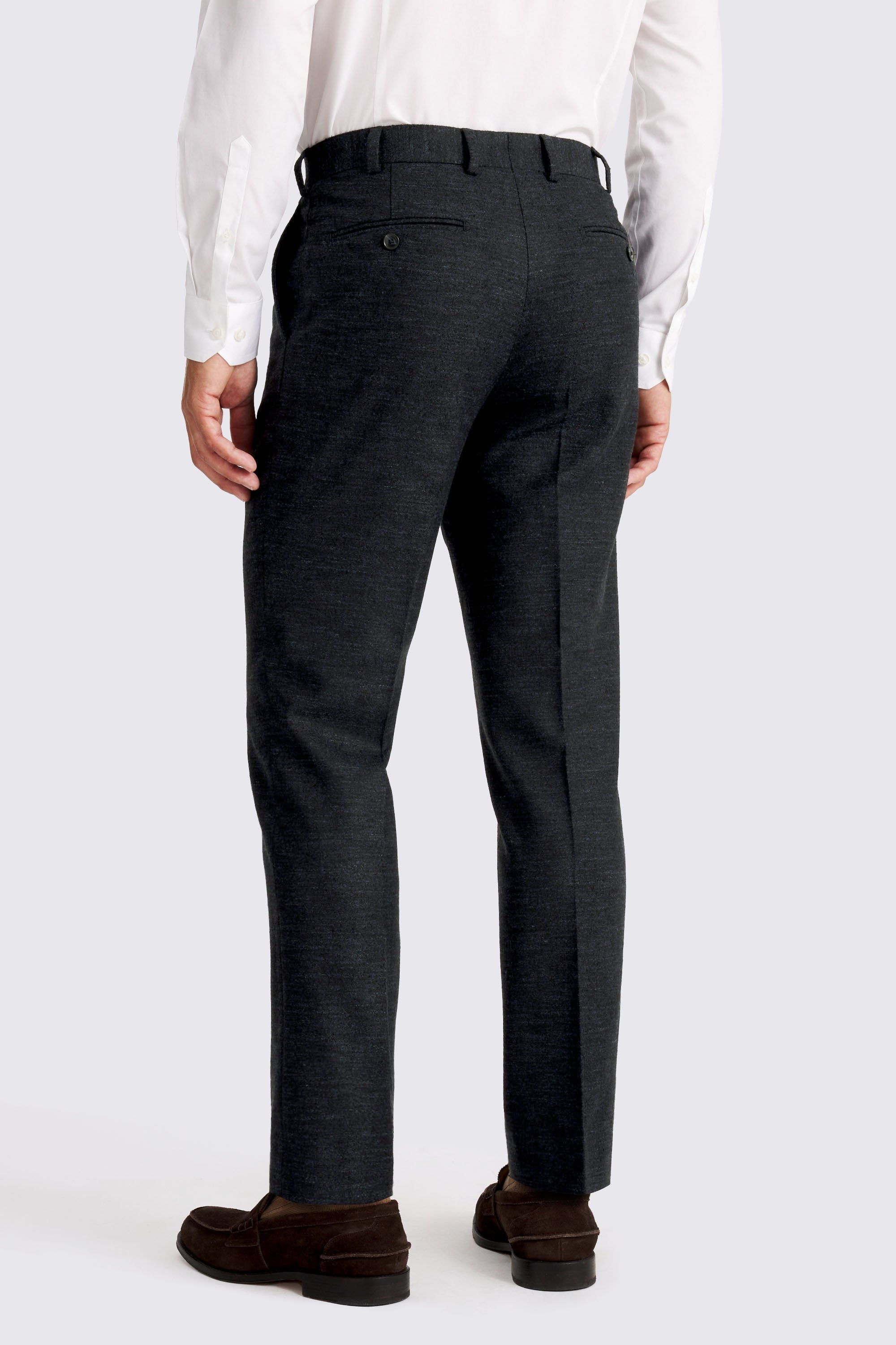 Italian Tailored Fit Navy Trousers
