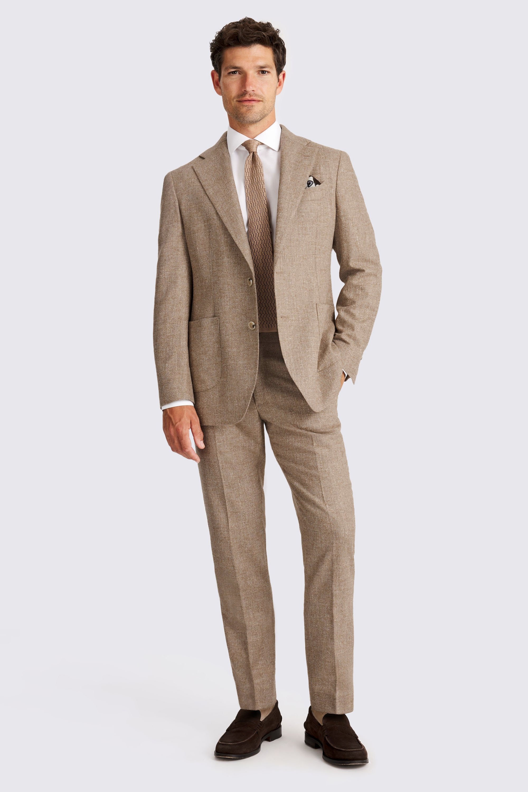 Italian Tailored Fit Camel Suit