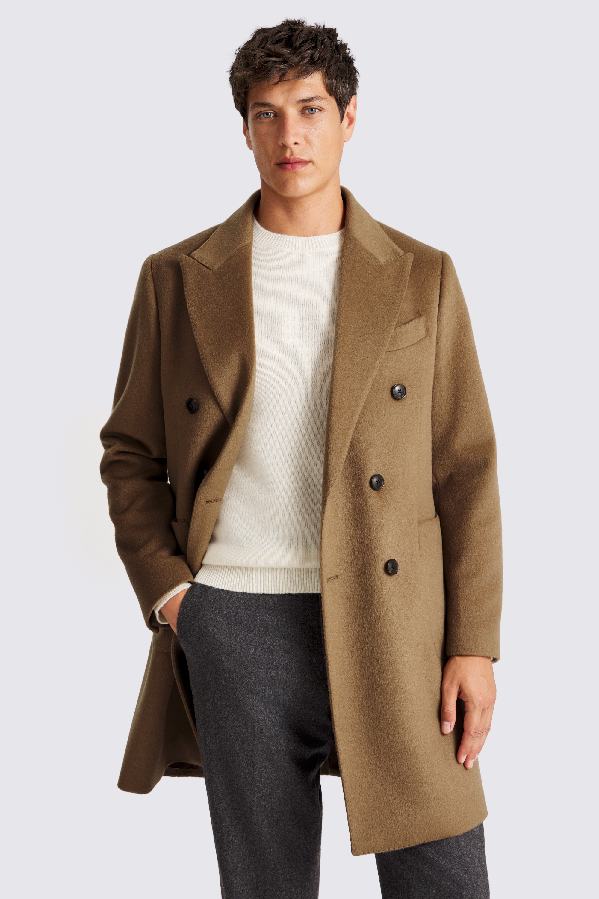 Camel Wool Blend Overcoat