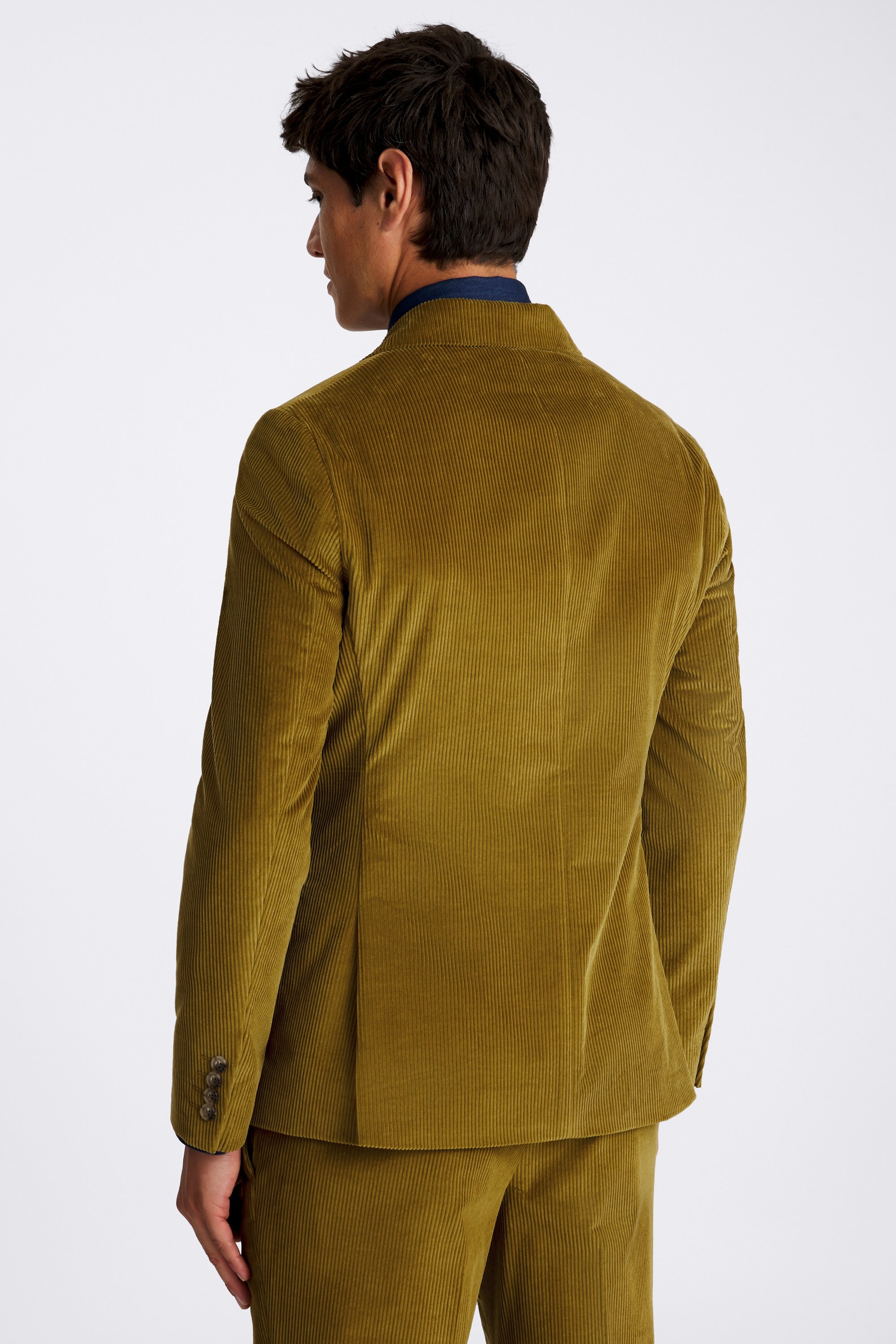 Slim Fit Olive Corduroy Suit