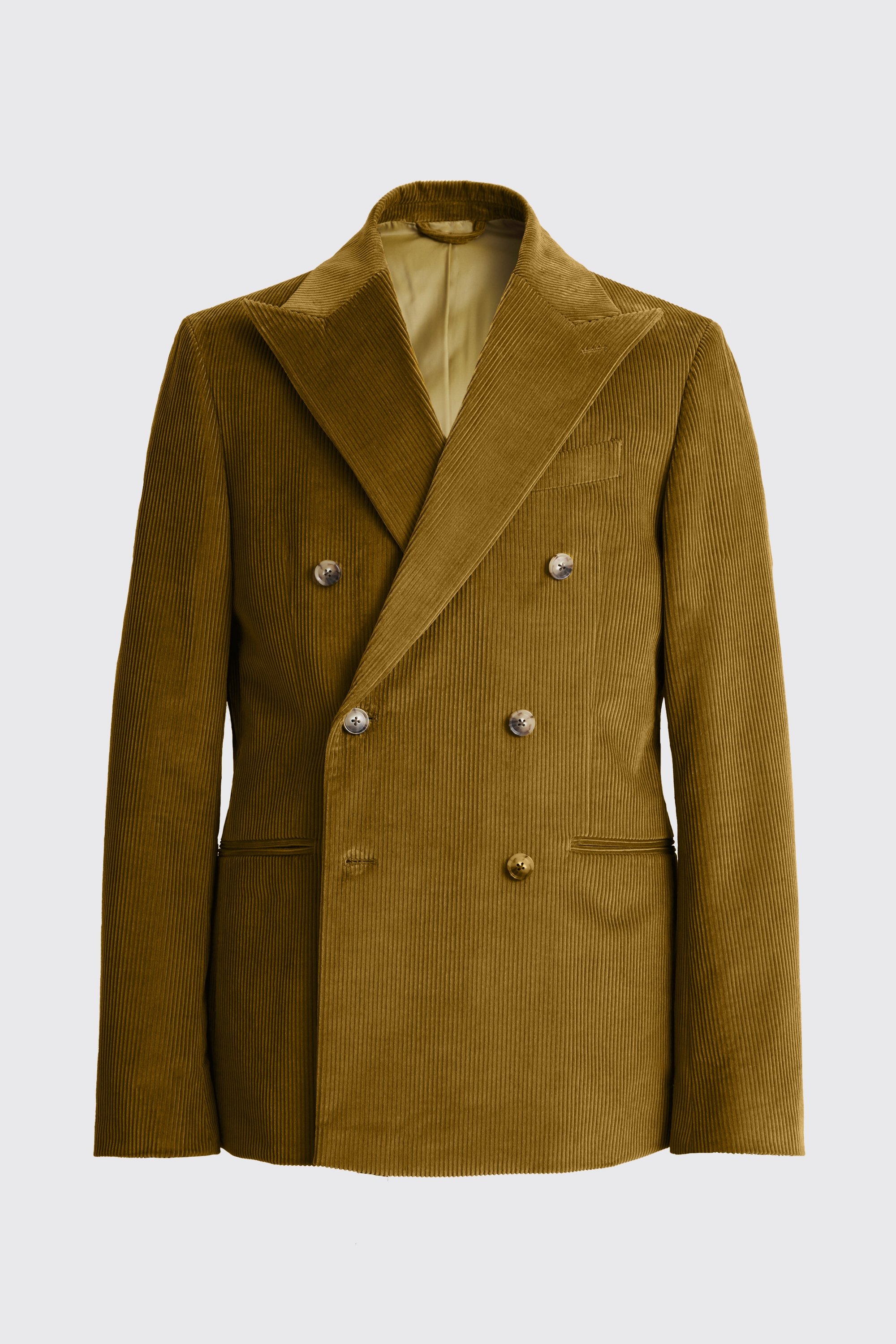 Slim Fit Olive Corduroy Suit