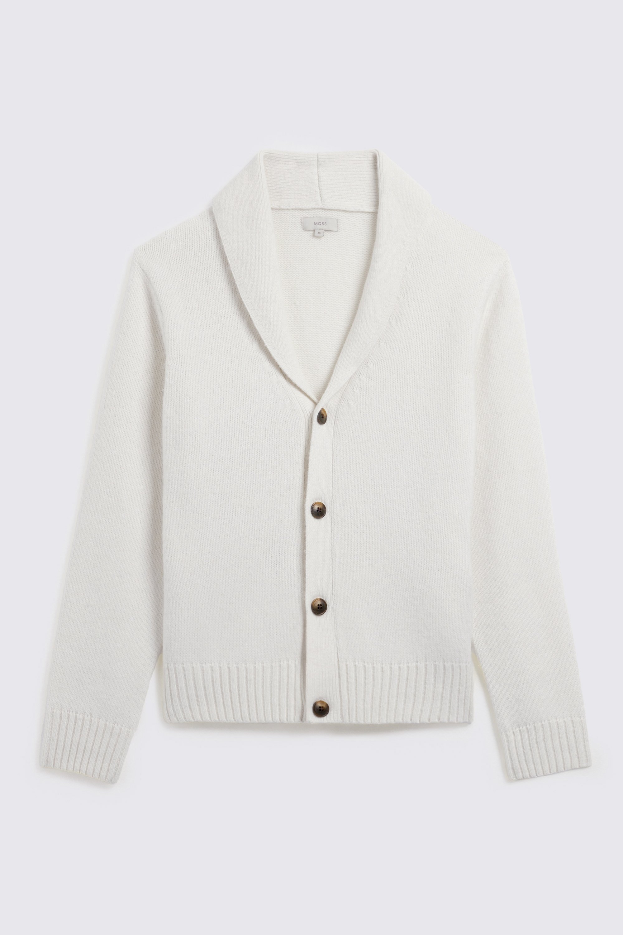 Ecru Shawl Collar Cardigan