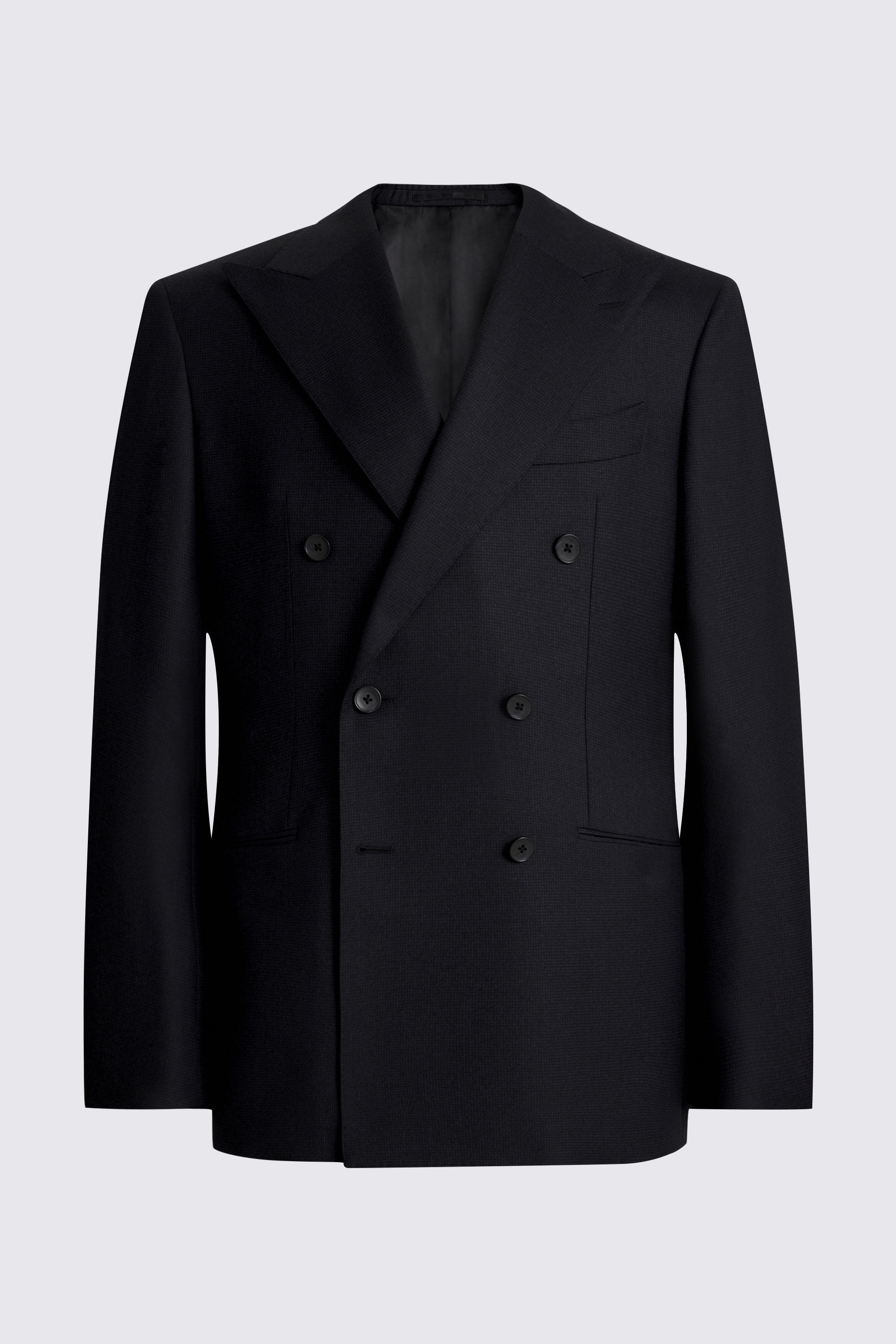 Italian Tailored Fit Navy Puppytooth Suit