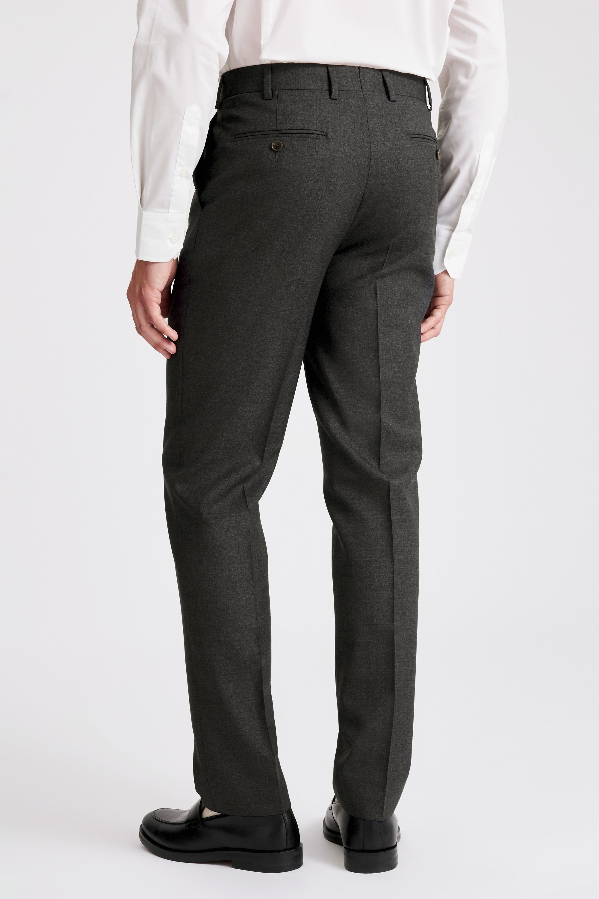 Italian Tailored Fit Charcoal Trousers