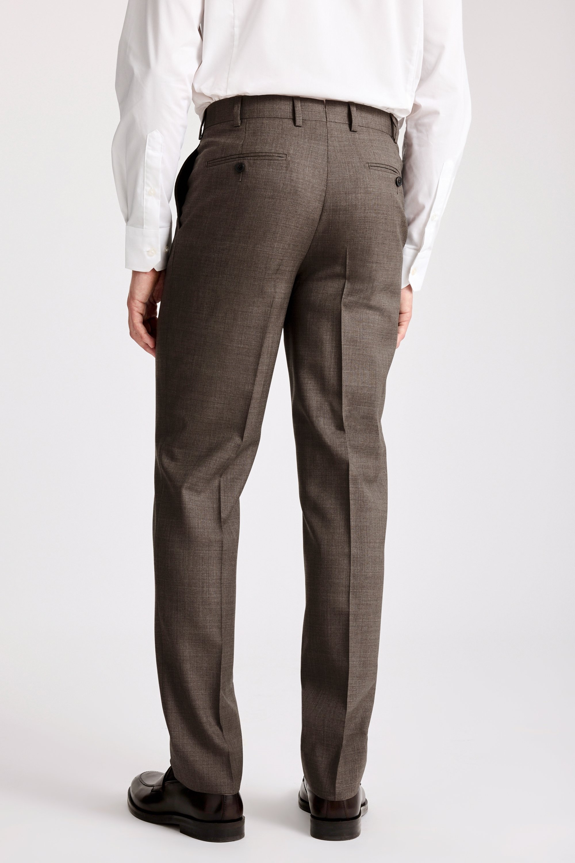 Italian Tailored Fit Light Brown Trousers
