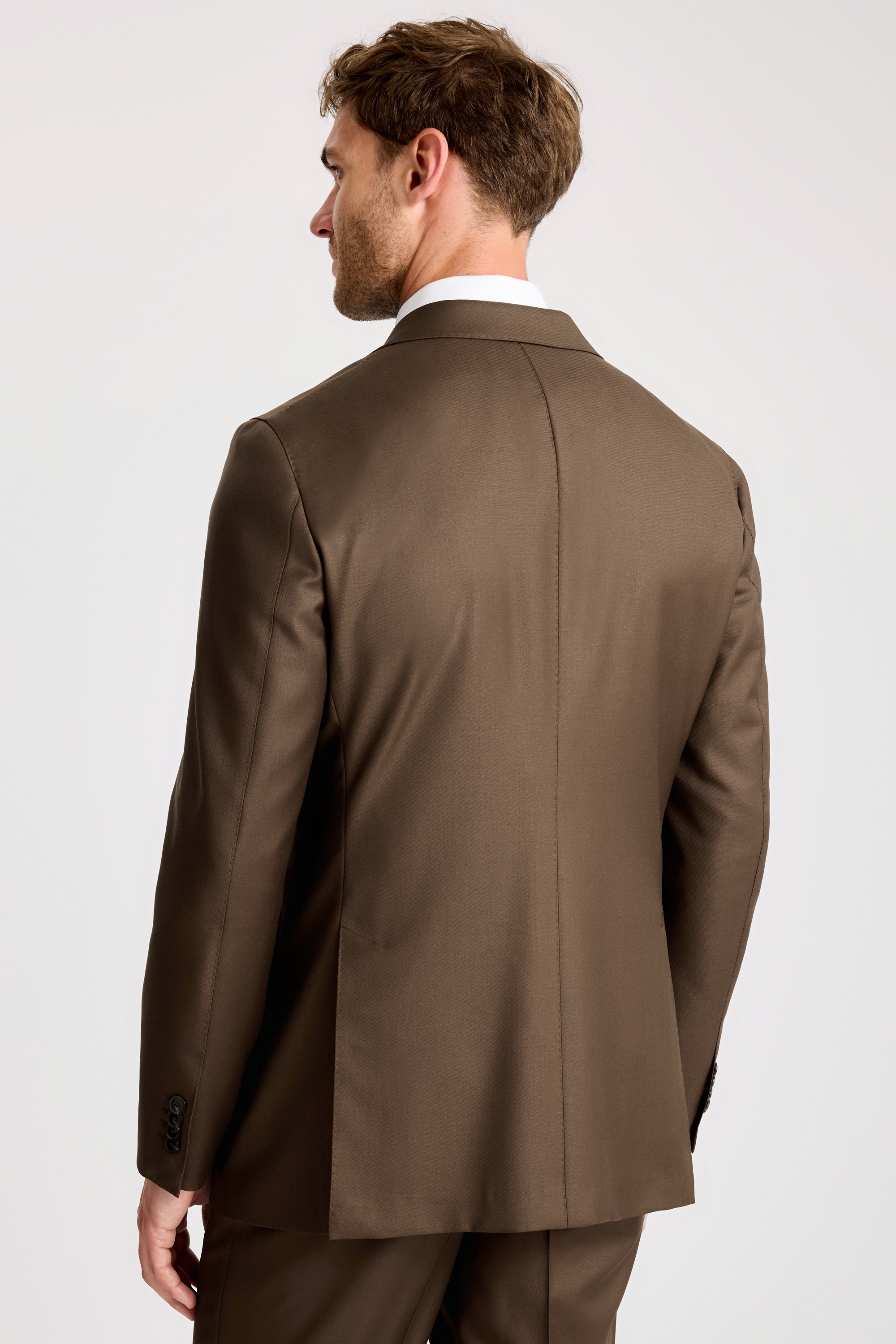 Italian Tailored Fit Tobacco Twill Suit