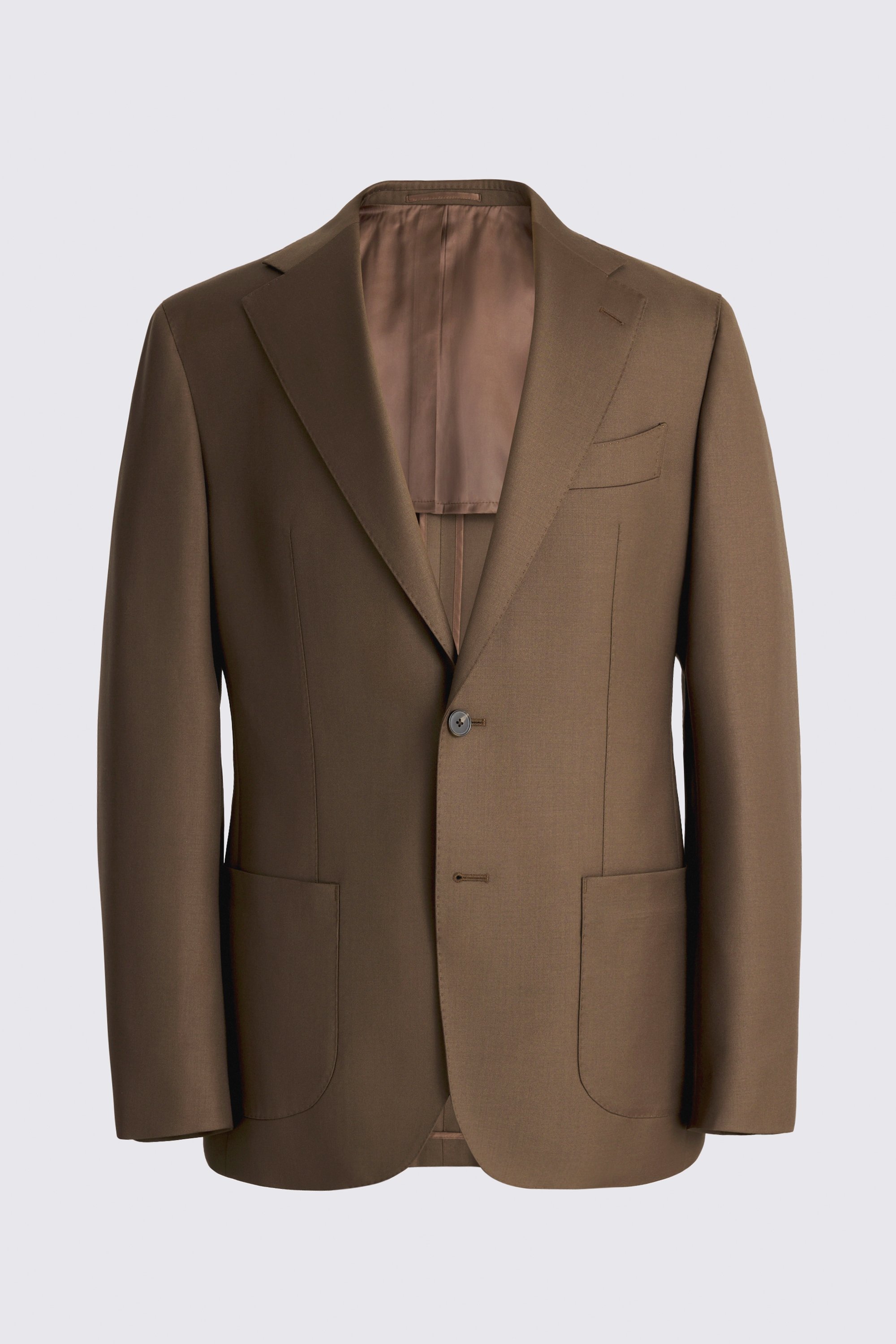 Italian Tailored Fit Tobacco Twill Suit