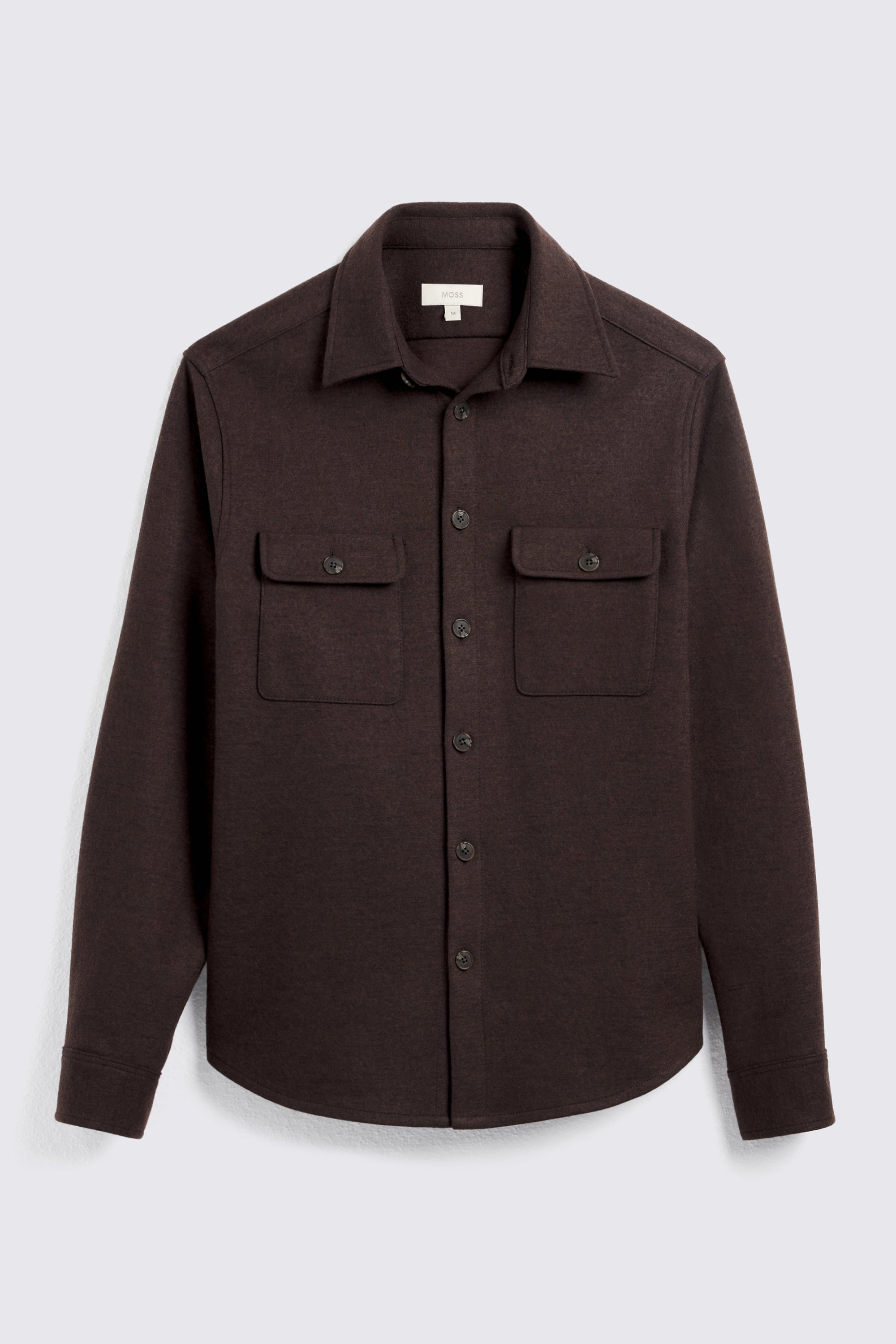 Dark Brown Knit Overshirt