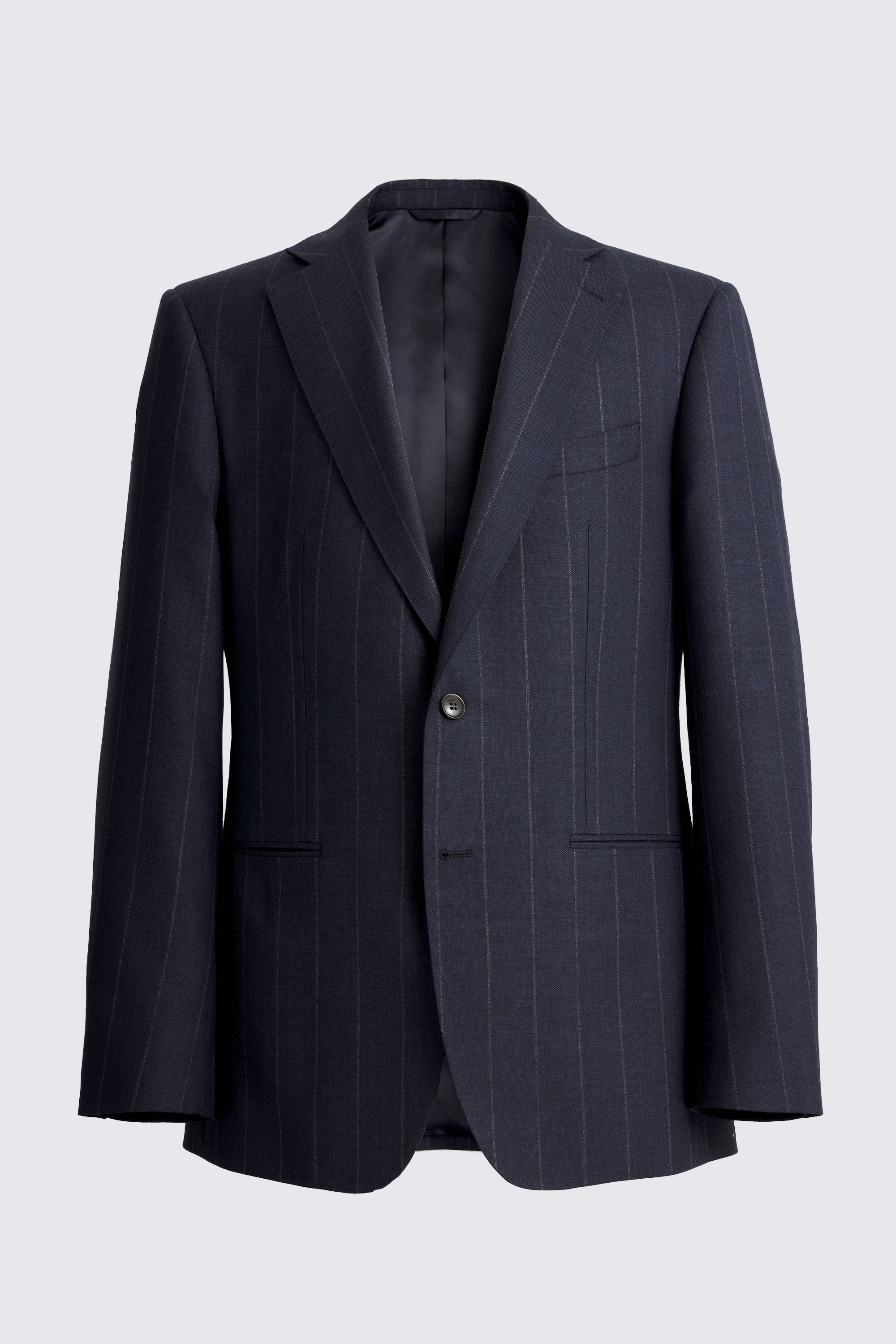 Custom Made navy stripe suit