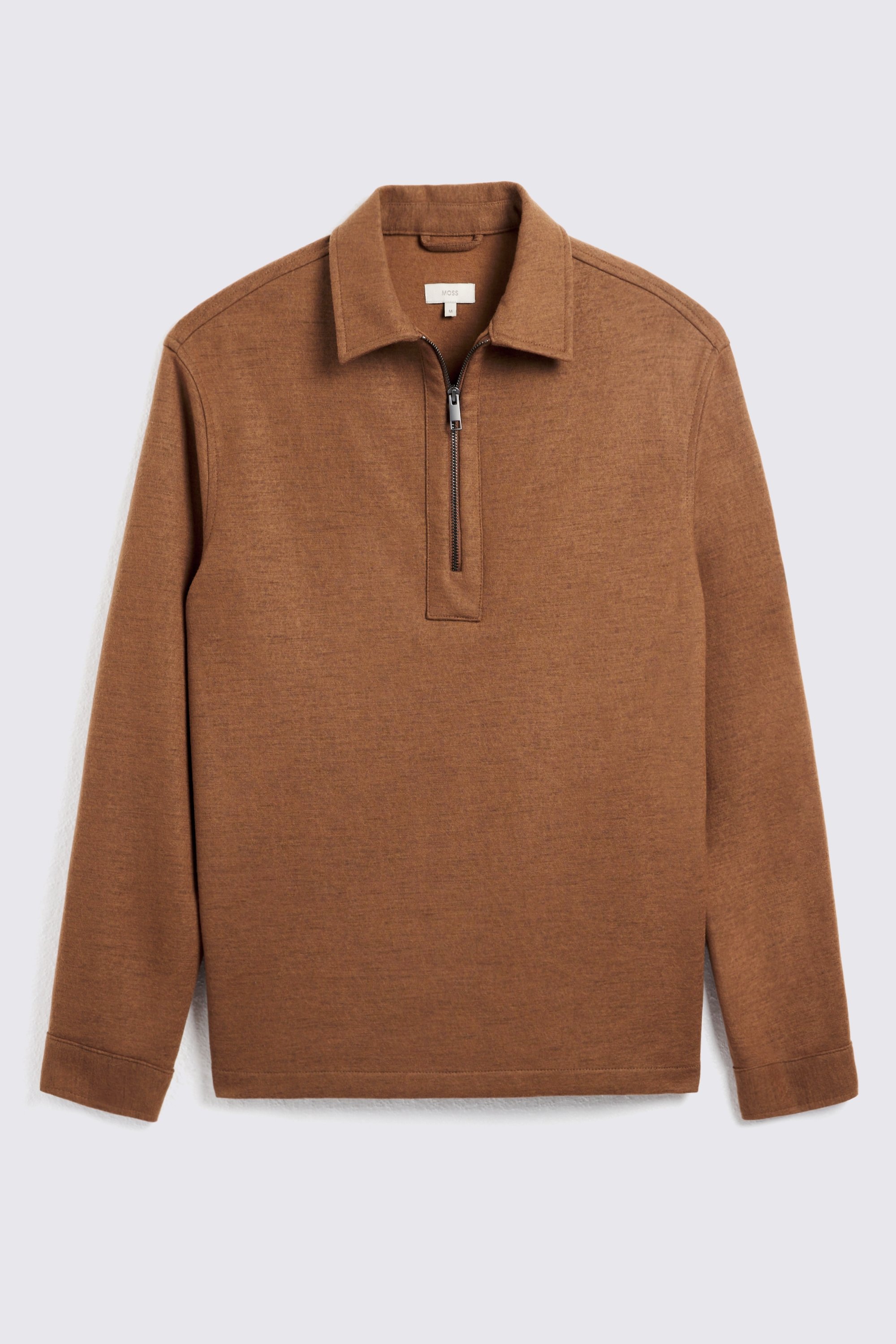 Rust Zip Popover Overshirt