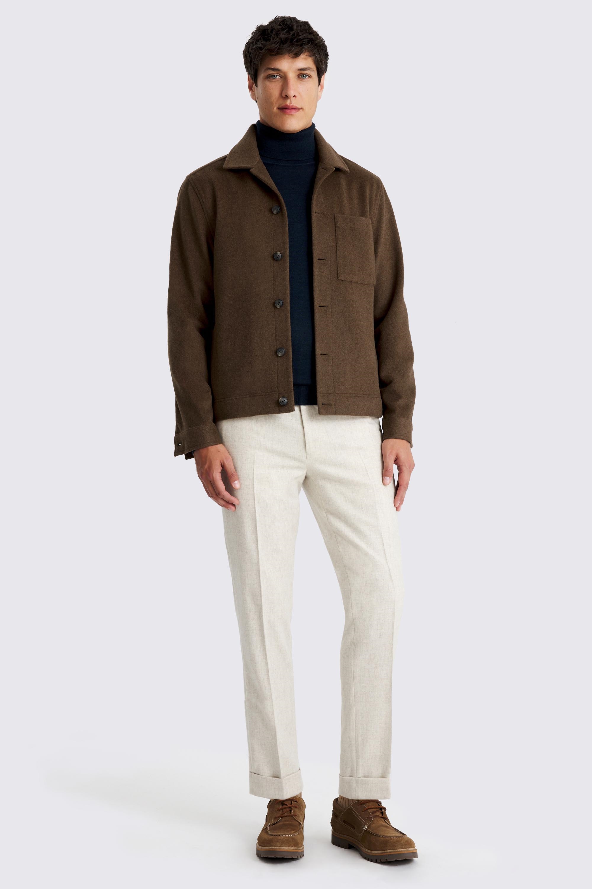 Tobacco Flannel Overshirt