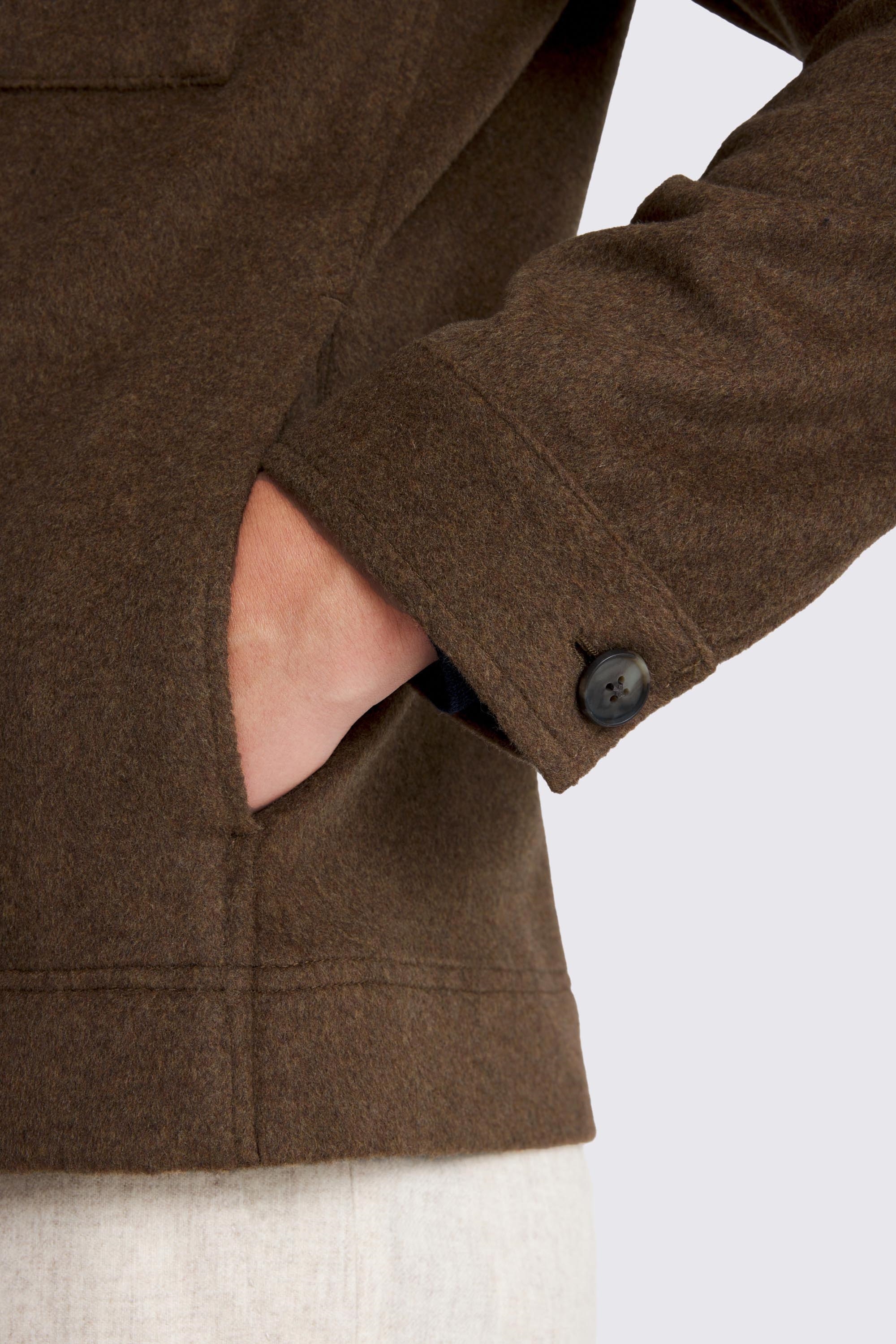 Tobacco Flannel Overshirt