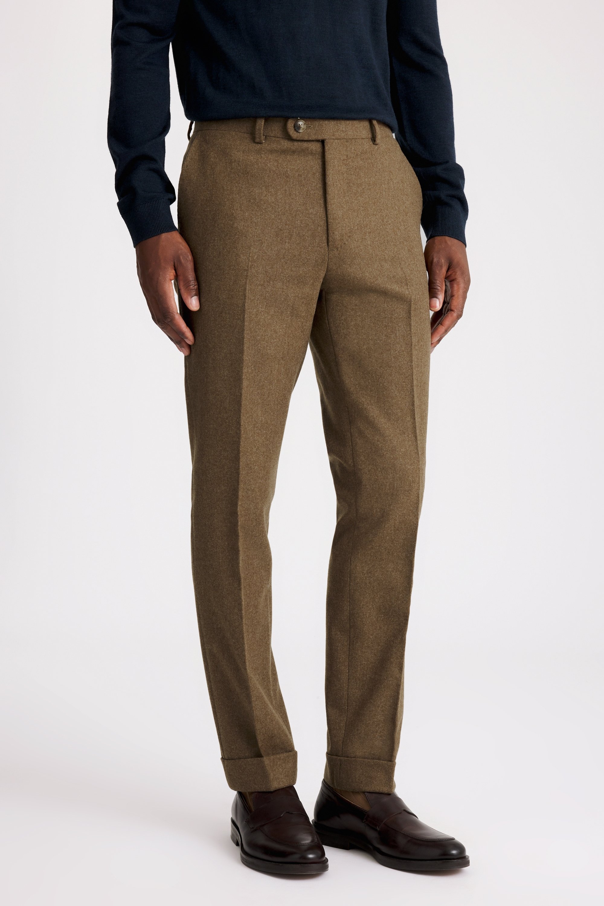 Gold Flannel Trousers