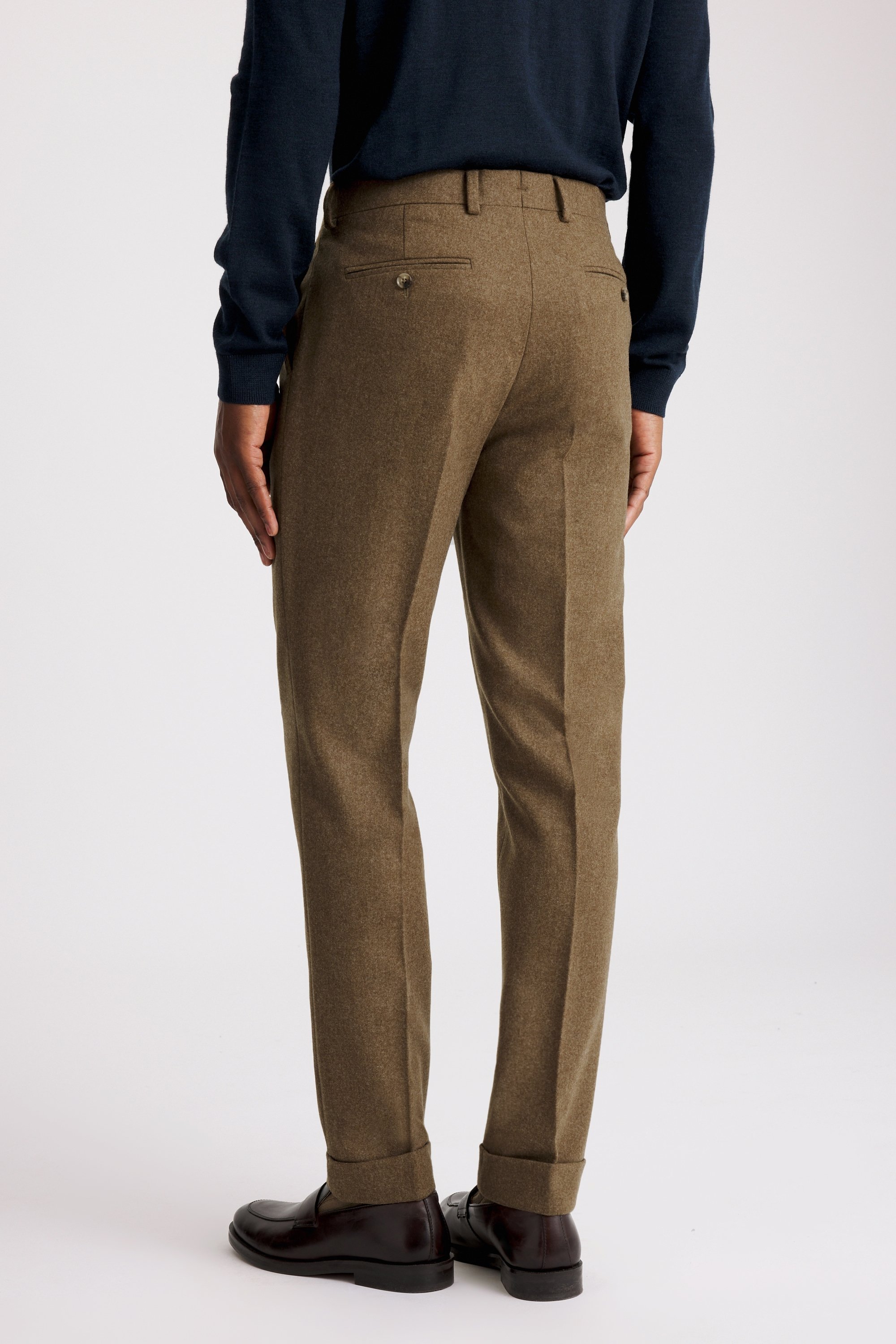 Gold Flannel Trousers