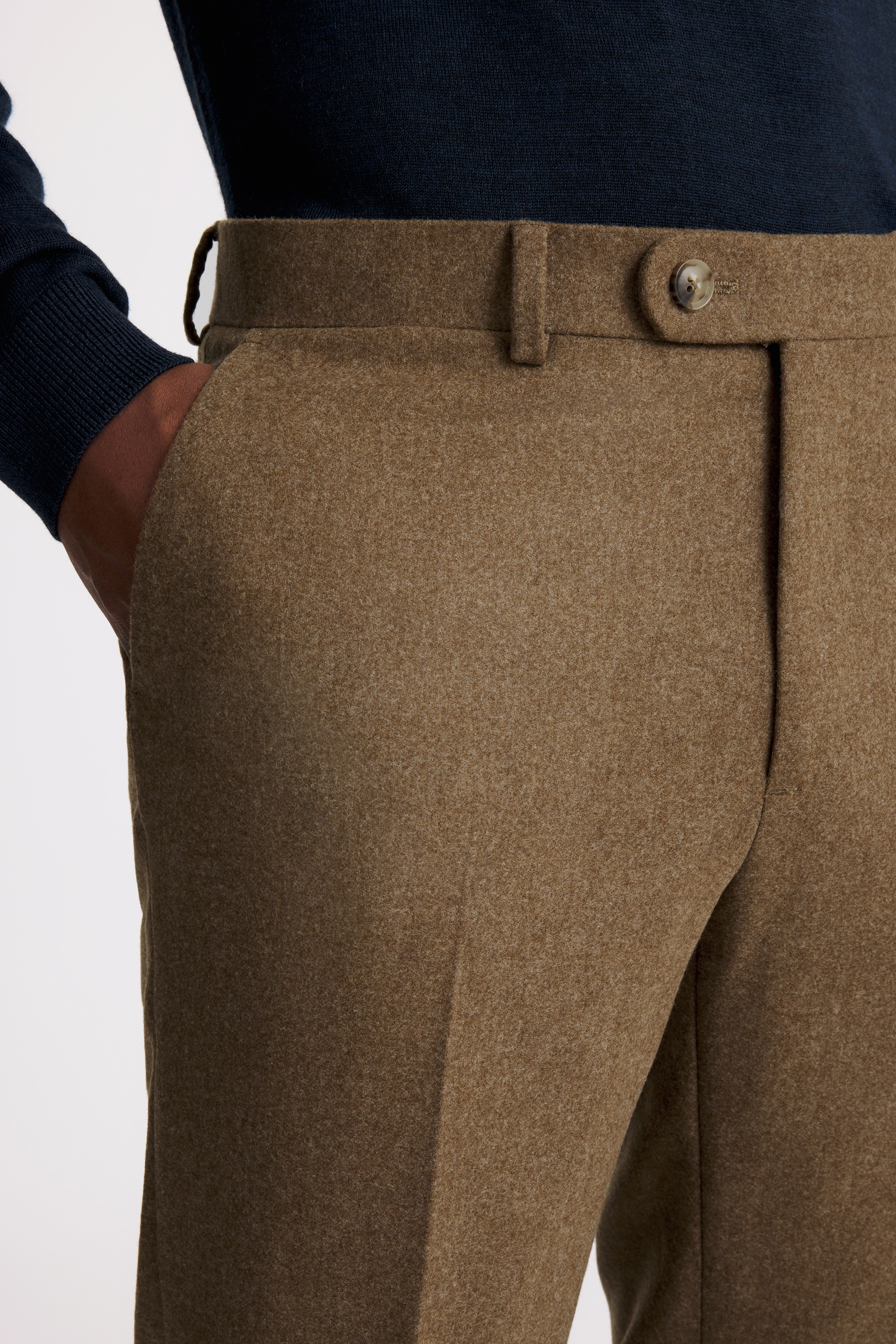 Gold Flannel Trousers