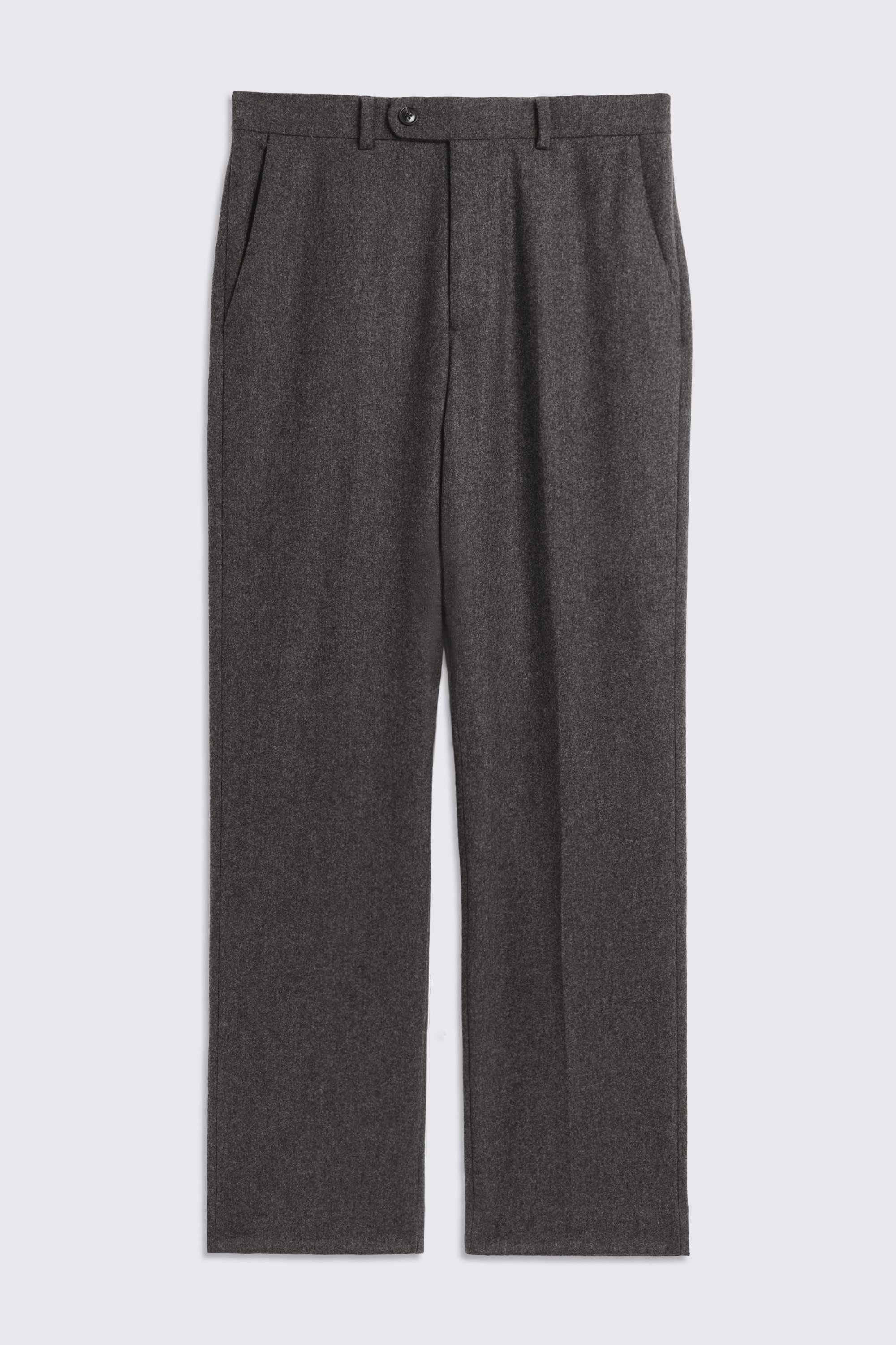 Charcoal Flannel Wide Leg Pants
