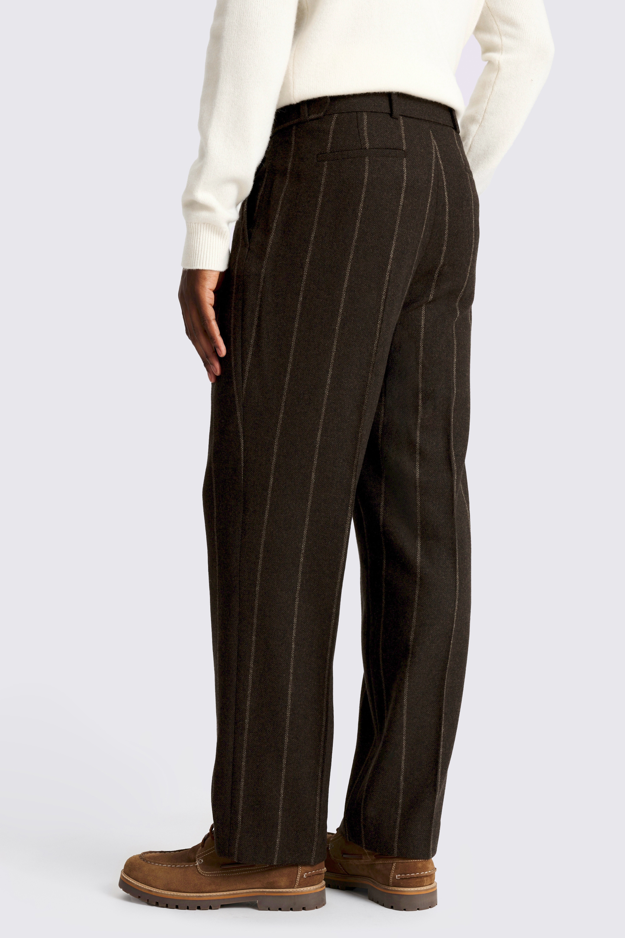 Brown Stripe Trousers