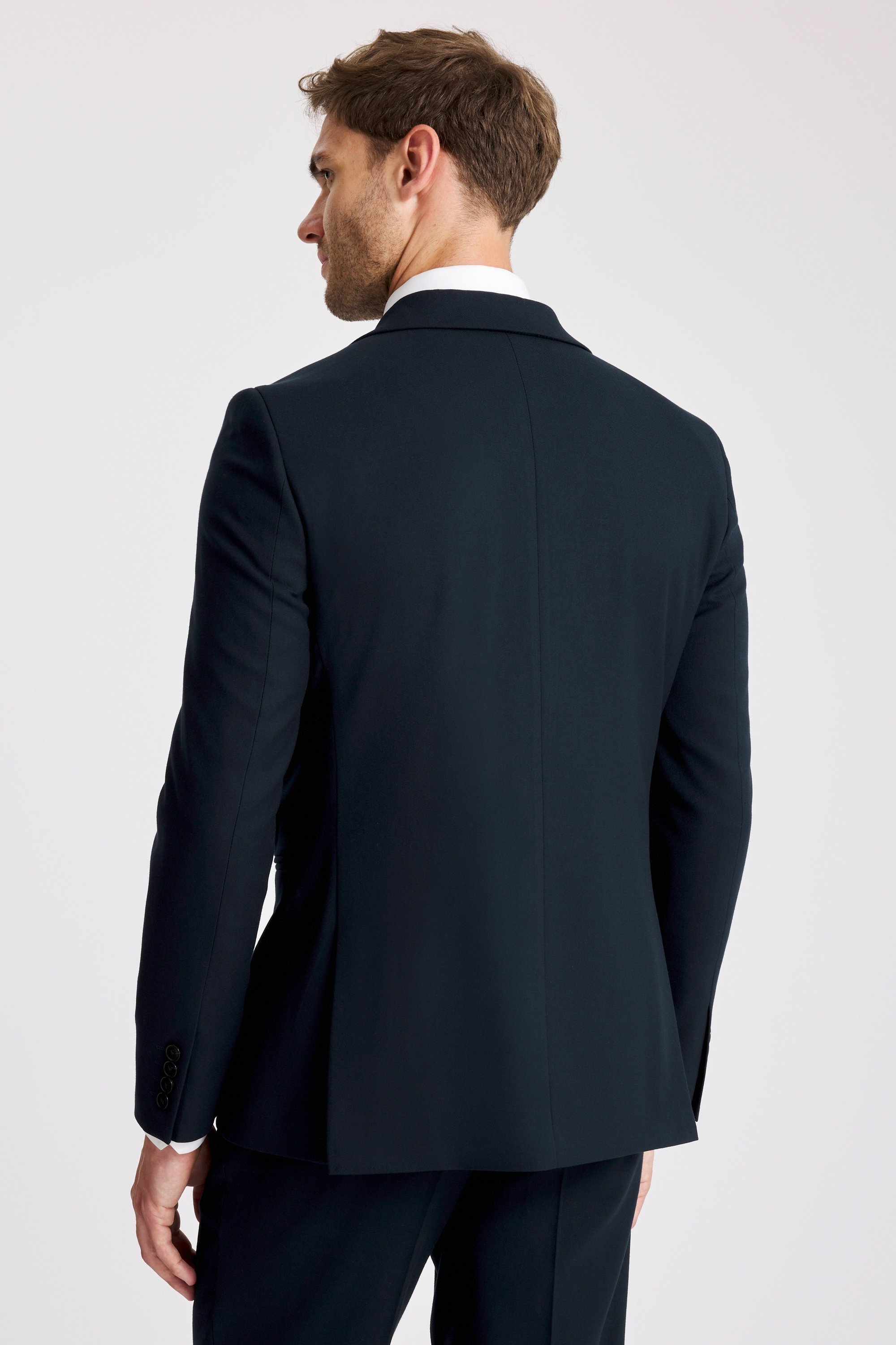 Slim Fit Dark Teal Flannel Suit