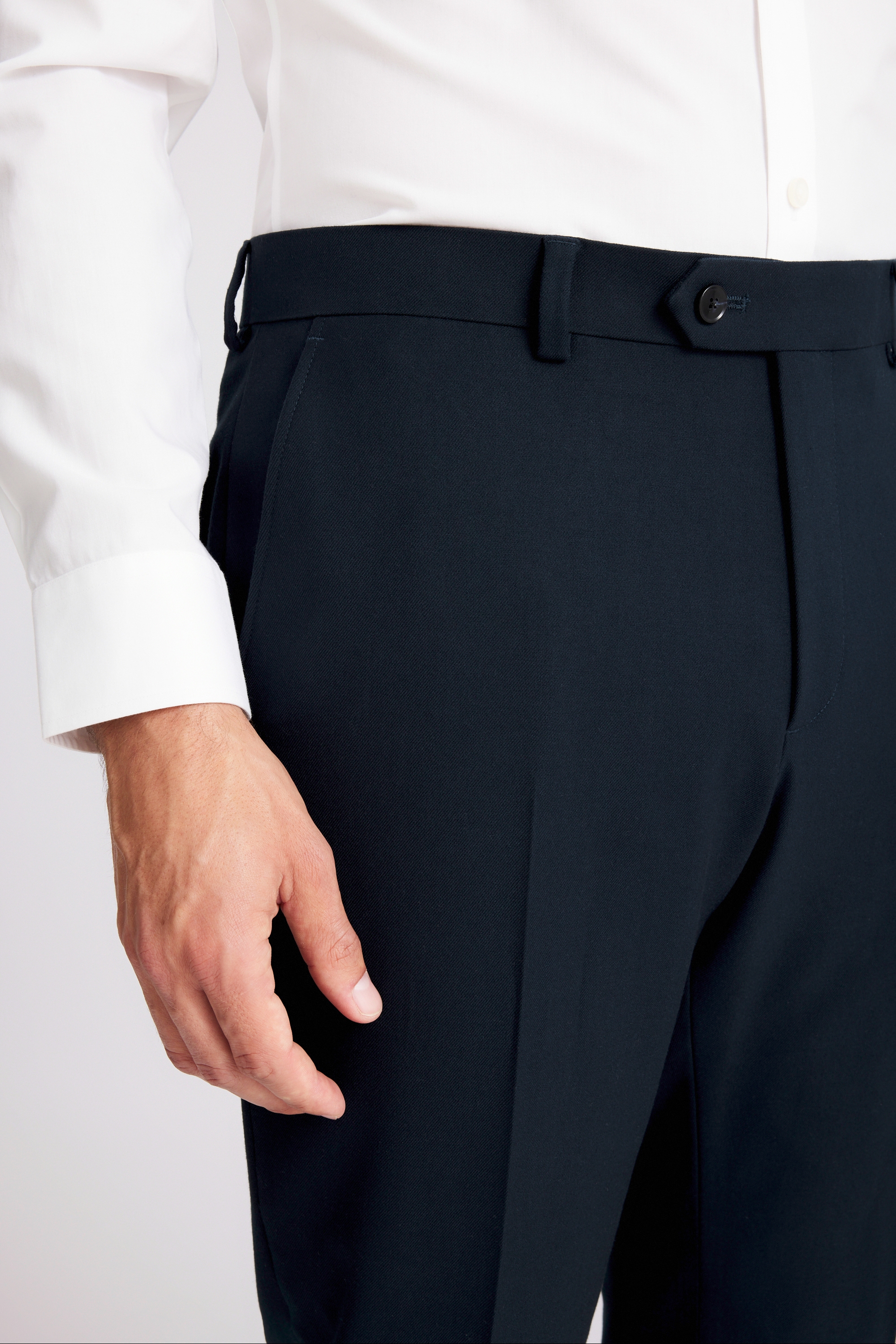 Slim Fit Dark Teal Flannel Pants