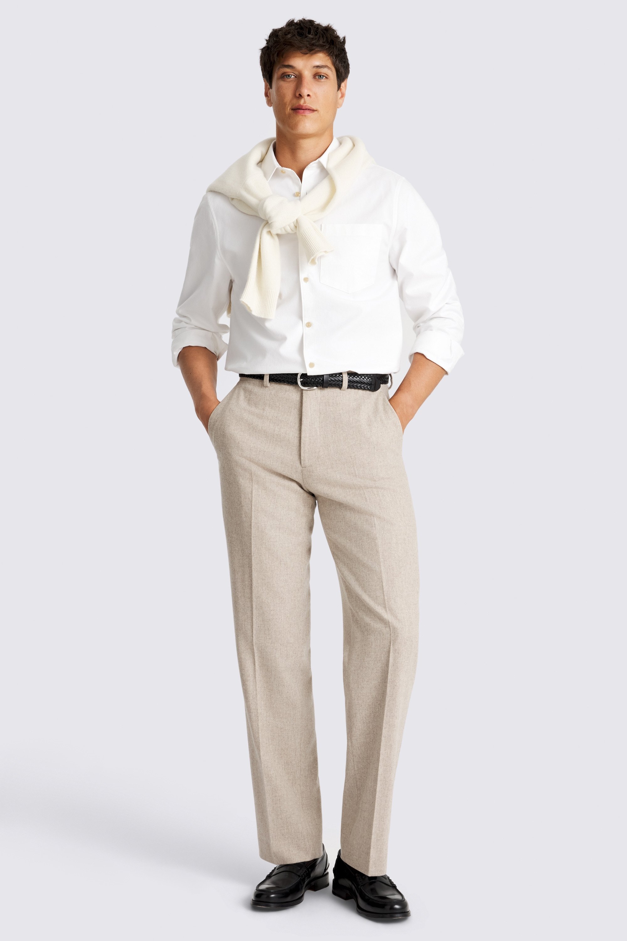 Relaxed White Oxford Shirt