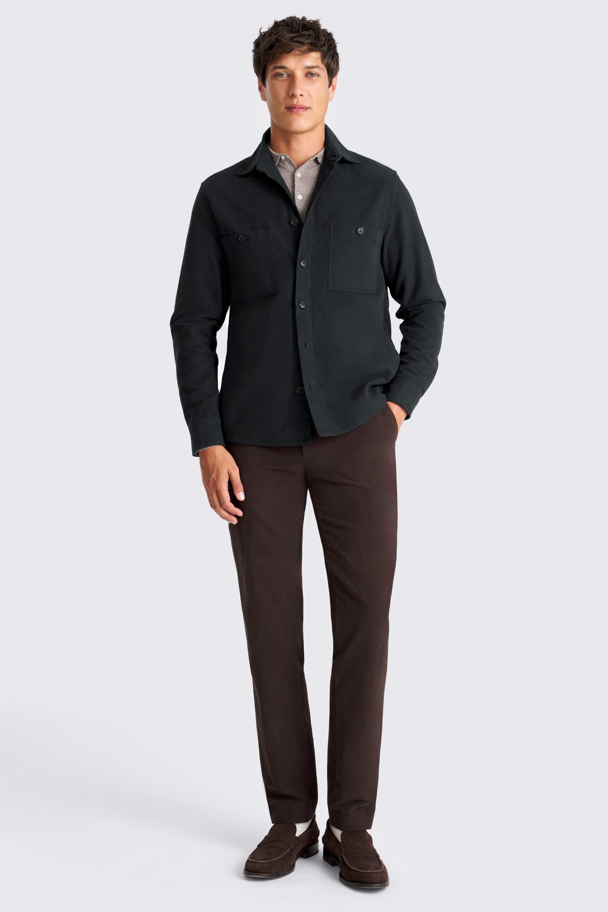 Dark Teal Moleskin Overshirt