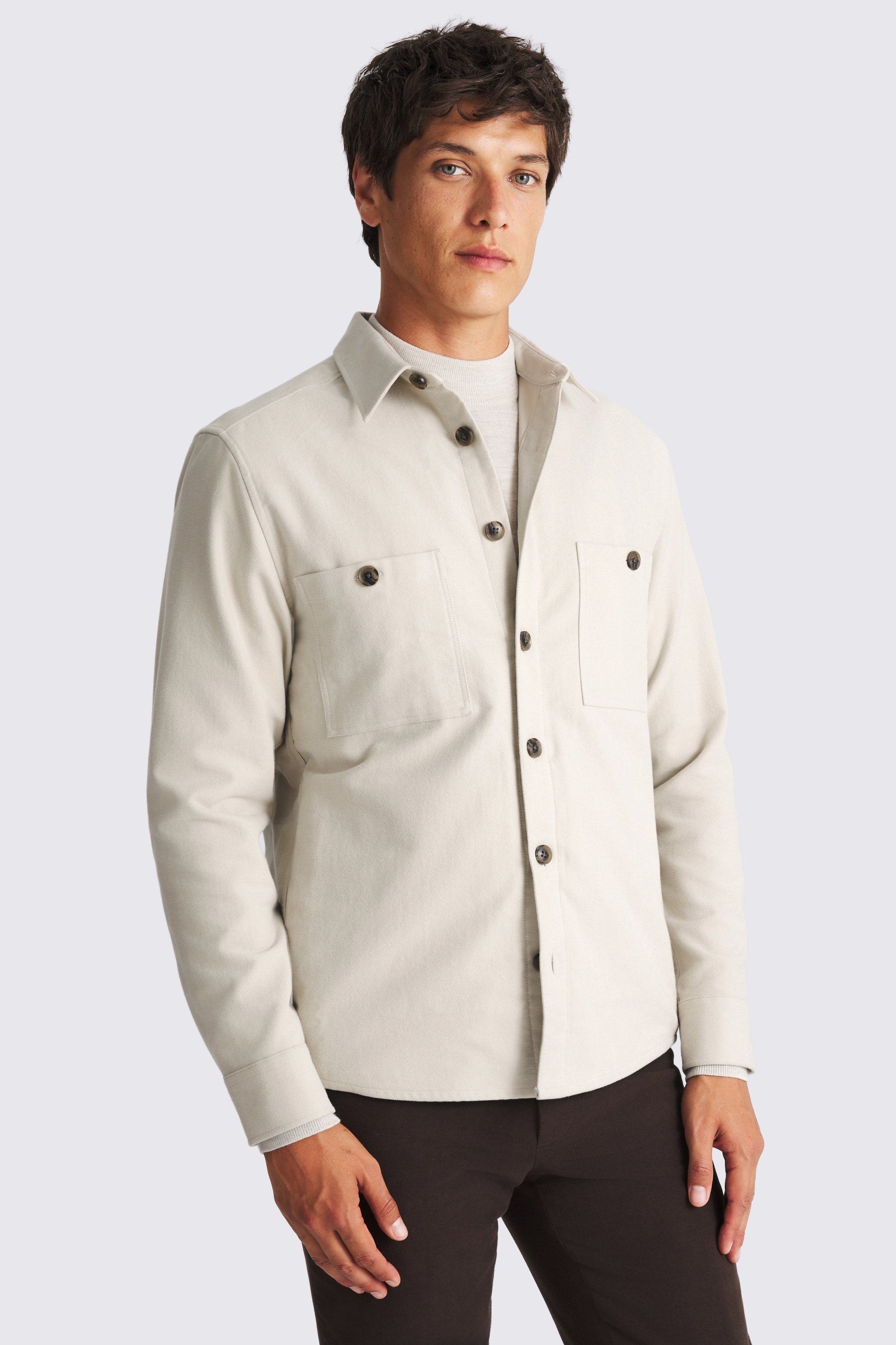 Off White Moleskin Overshirt