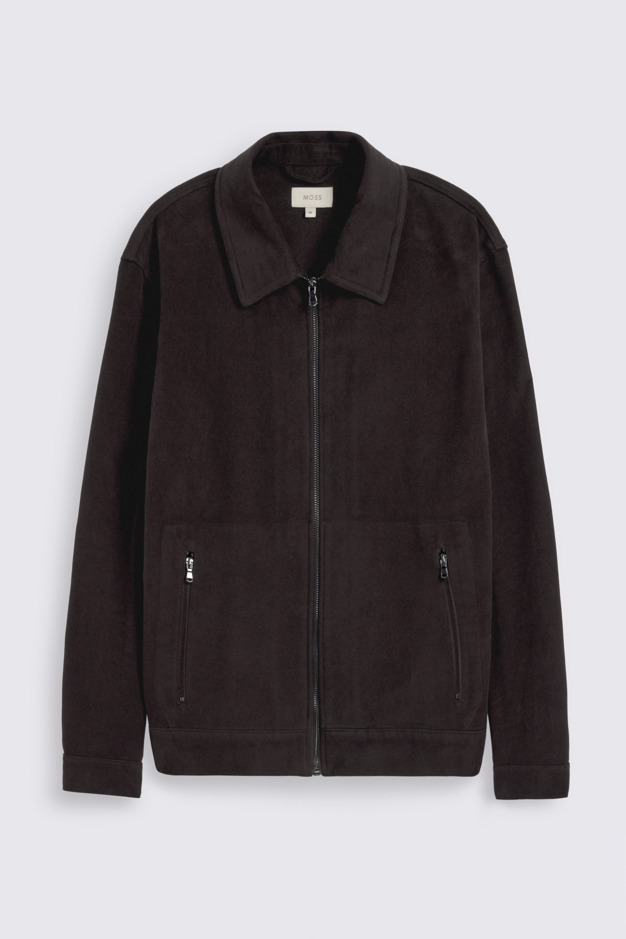 Grape Moleskin Zip Jacket