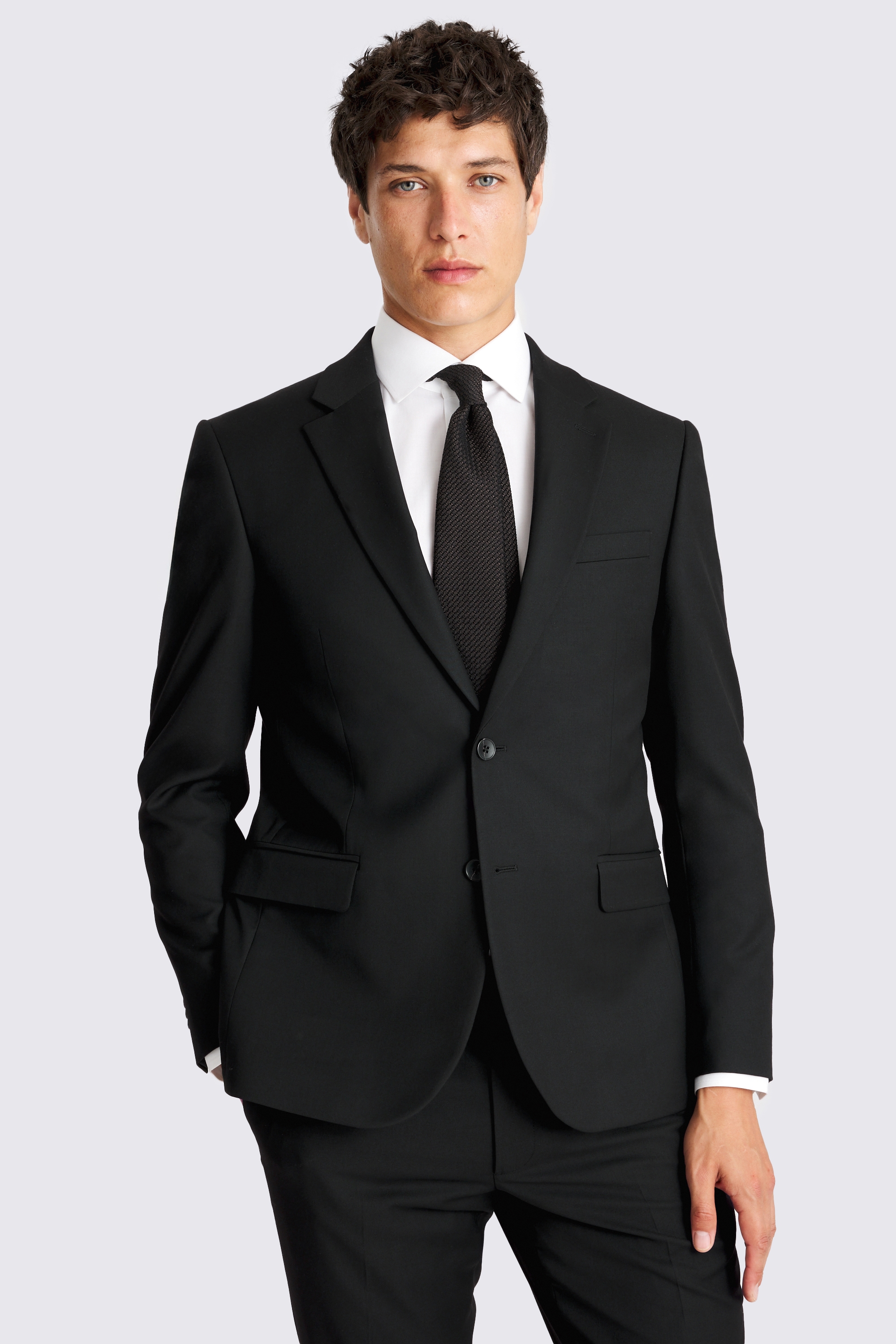French Connection Slim Fit Black Suit