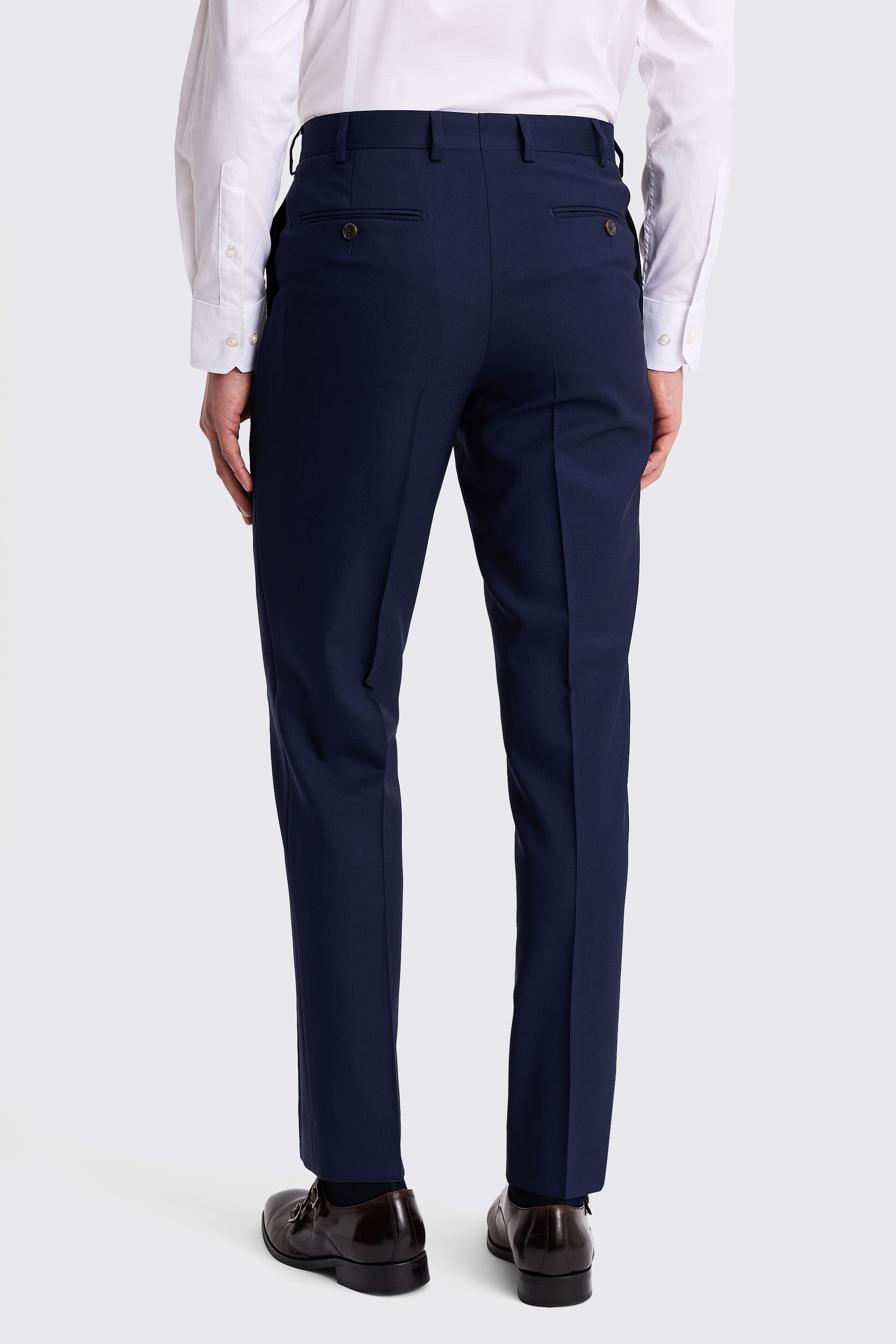 Italian Tailored Fit Bright Blue Trousers